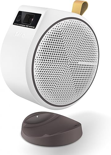 Miniatura 1 de BenQ Proyector de techo portátil GV31 1080p LED con proyección de ángulo giratorio  Altavoz inalámbrico de graves de 16W 270  Android TV con Netflix