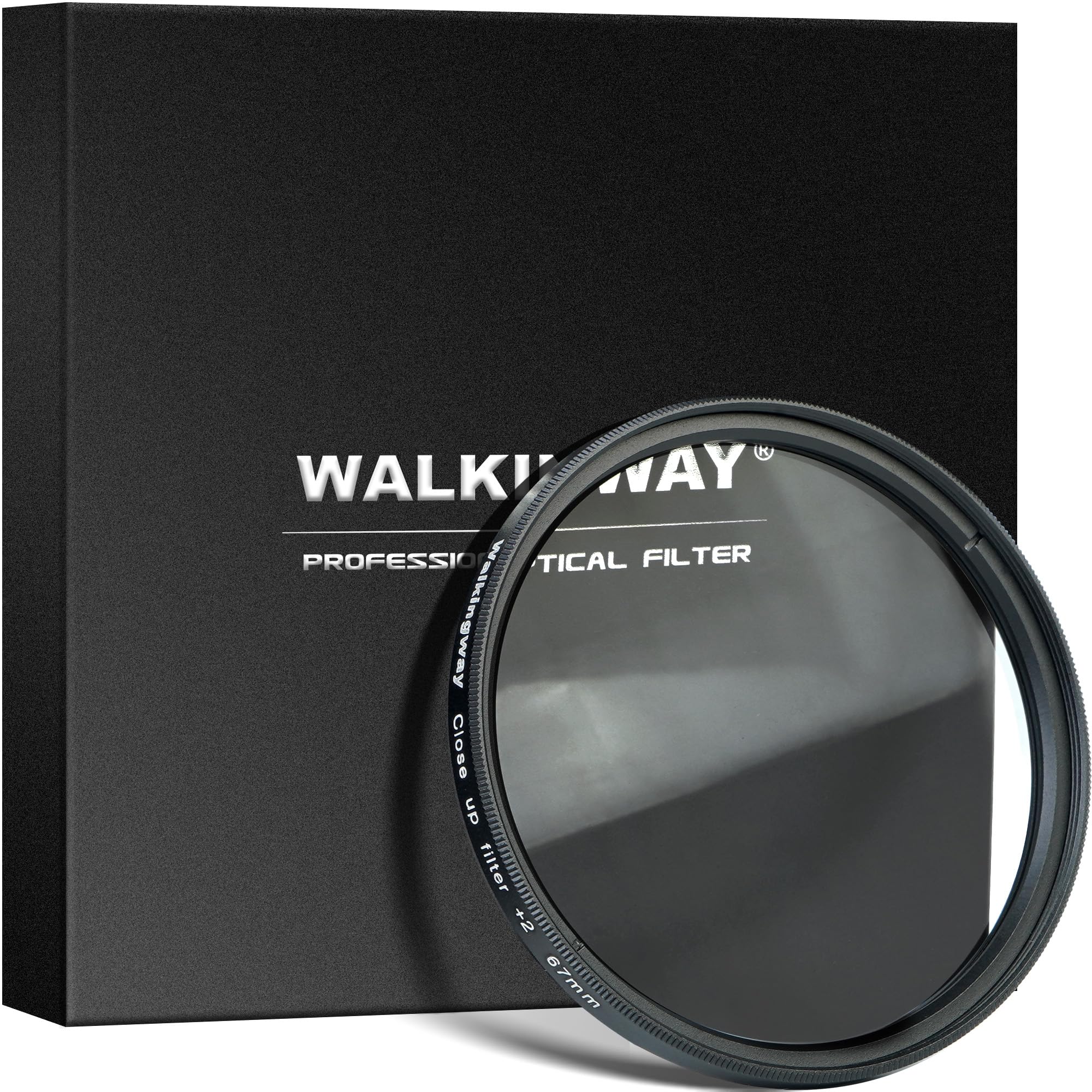 Walking Way Filtr makro +2 – soczewka zamykana 49 mm do fotografowania z bliska, jasne szkło optyczne, kompatybilny z lustrzankami i lustrzankami