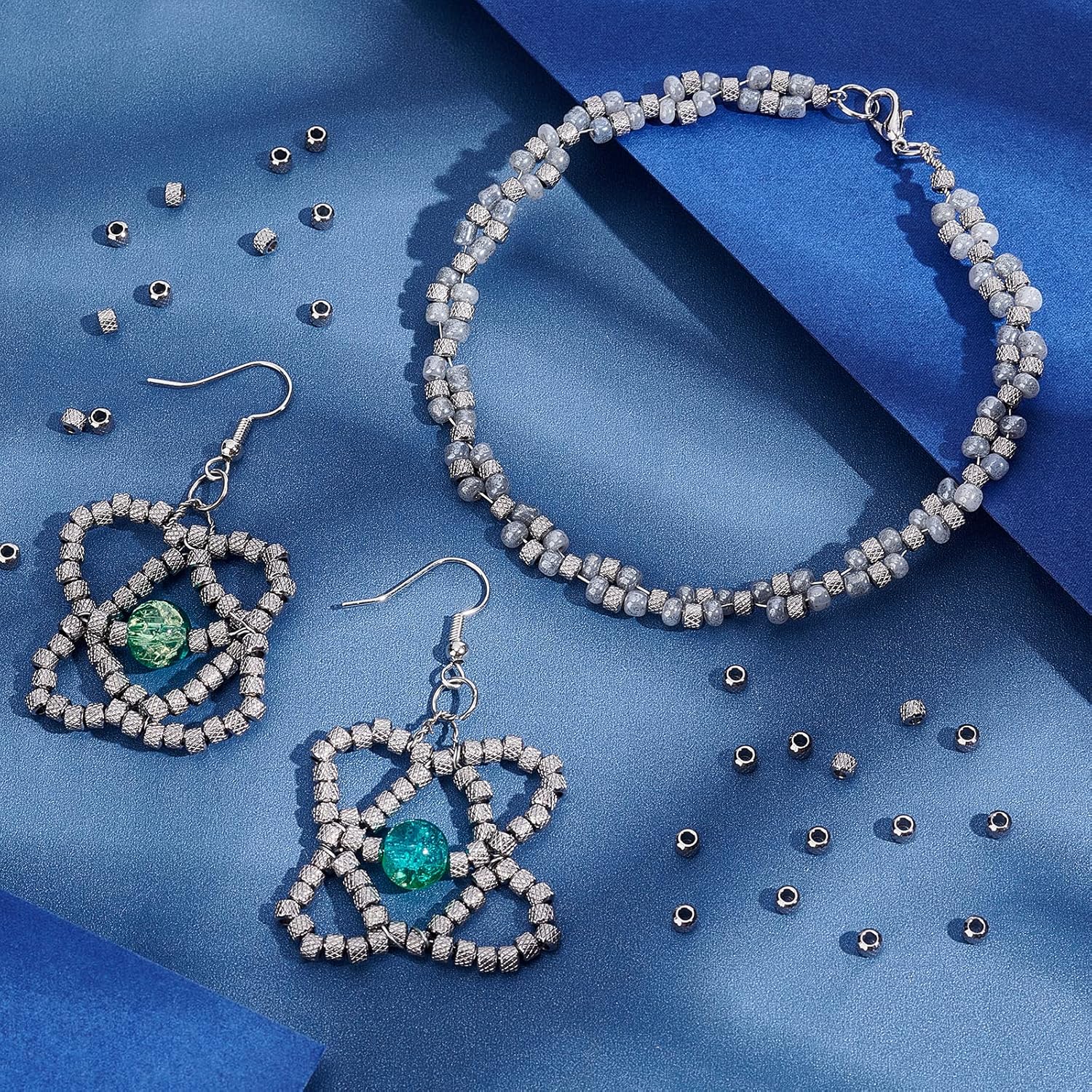 UNICRAFTALE 200pcs 3mm Stainless Steel Rondelle Spacer Beads for DIY Jewelry Making - Image 4