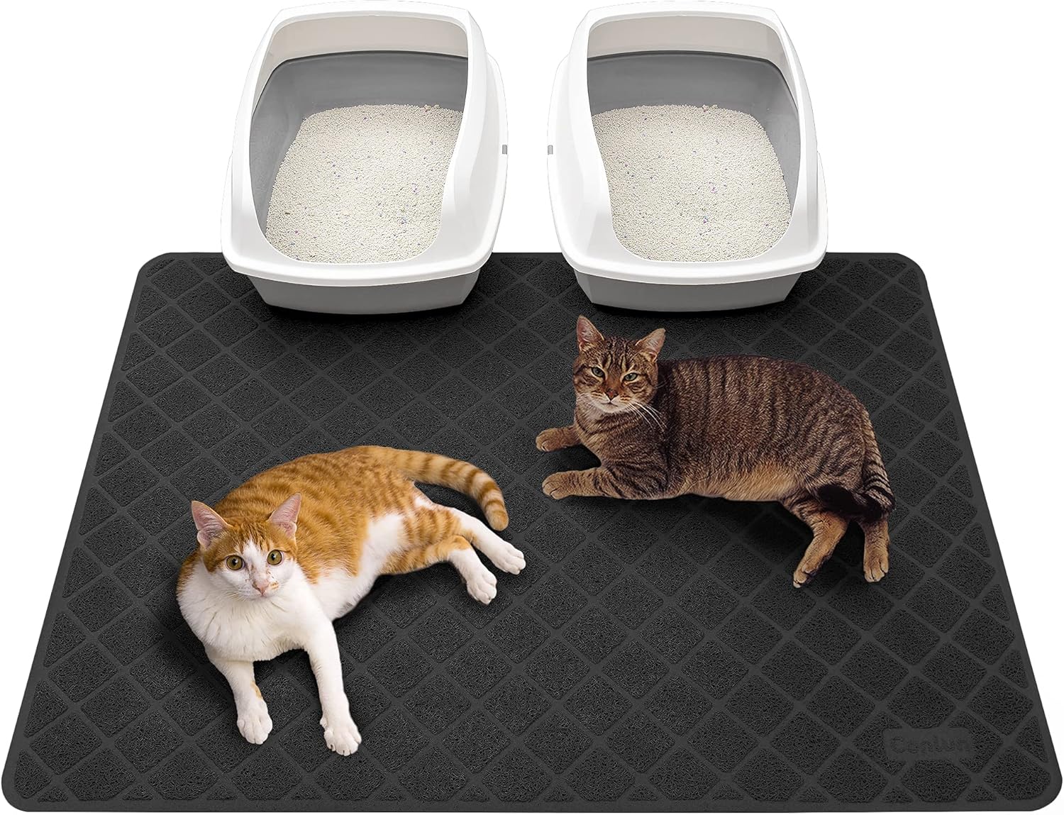 Conlun Cat Litter Mat Litter Trapping Mat, 119 x 89 cm Cat Litter Tray