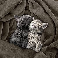 Vista 489 de Utopia Bedding - Manta de vellón de lujo, mullida, antiestática; manta de suave microfibra de 8.8 oz/yd² (300 g/m²) para cama; tamaño individual