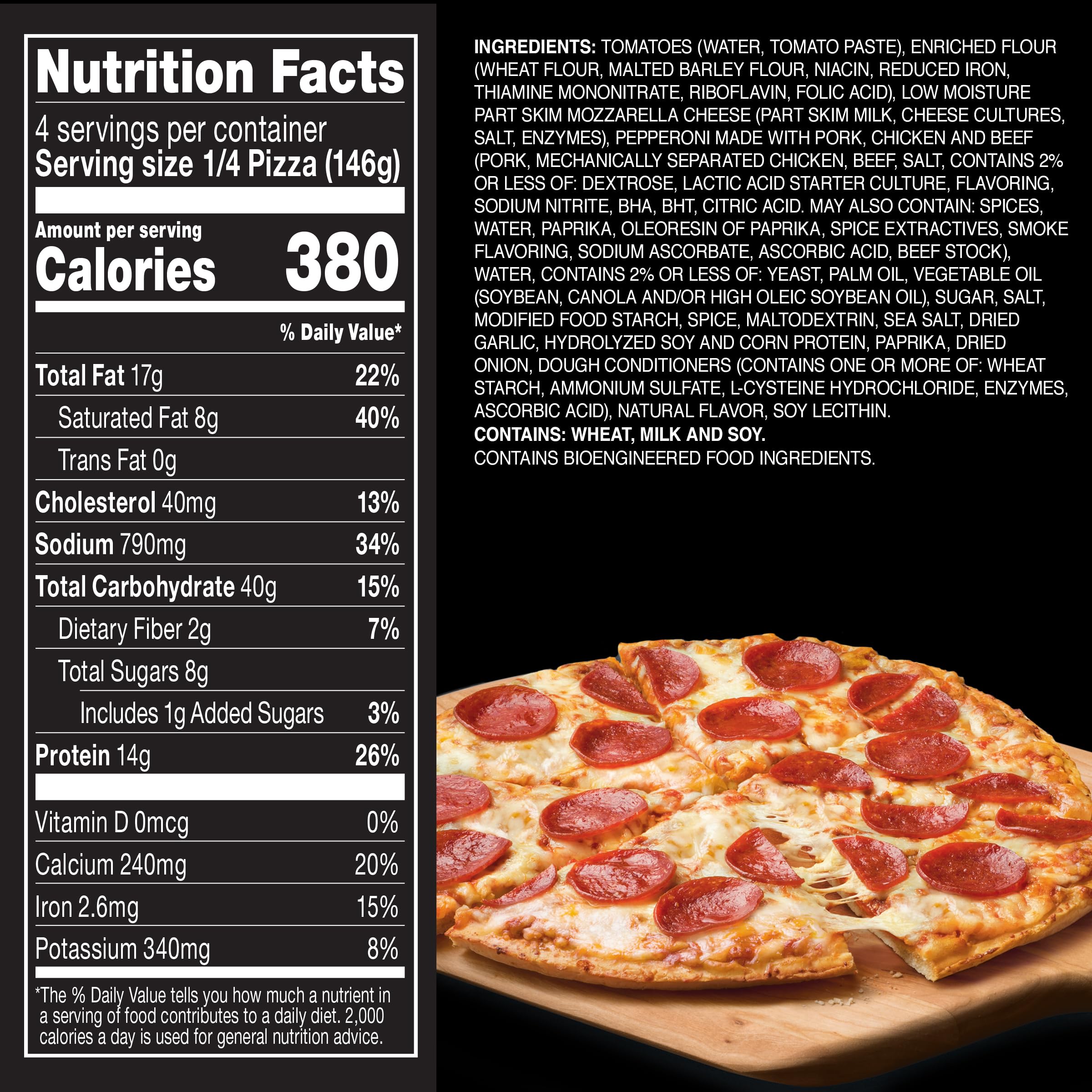 Red Baron Classic Pepperoni Pizza 20 60 oz Frozen — view 2