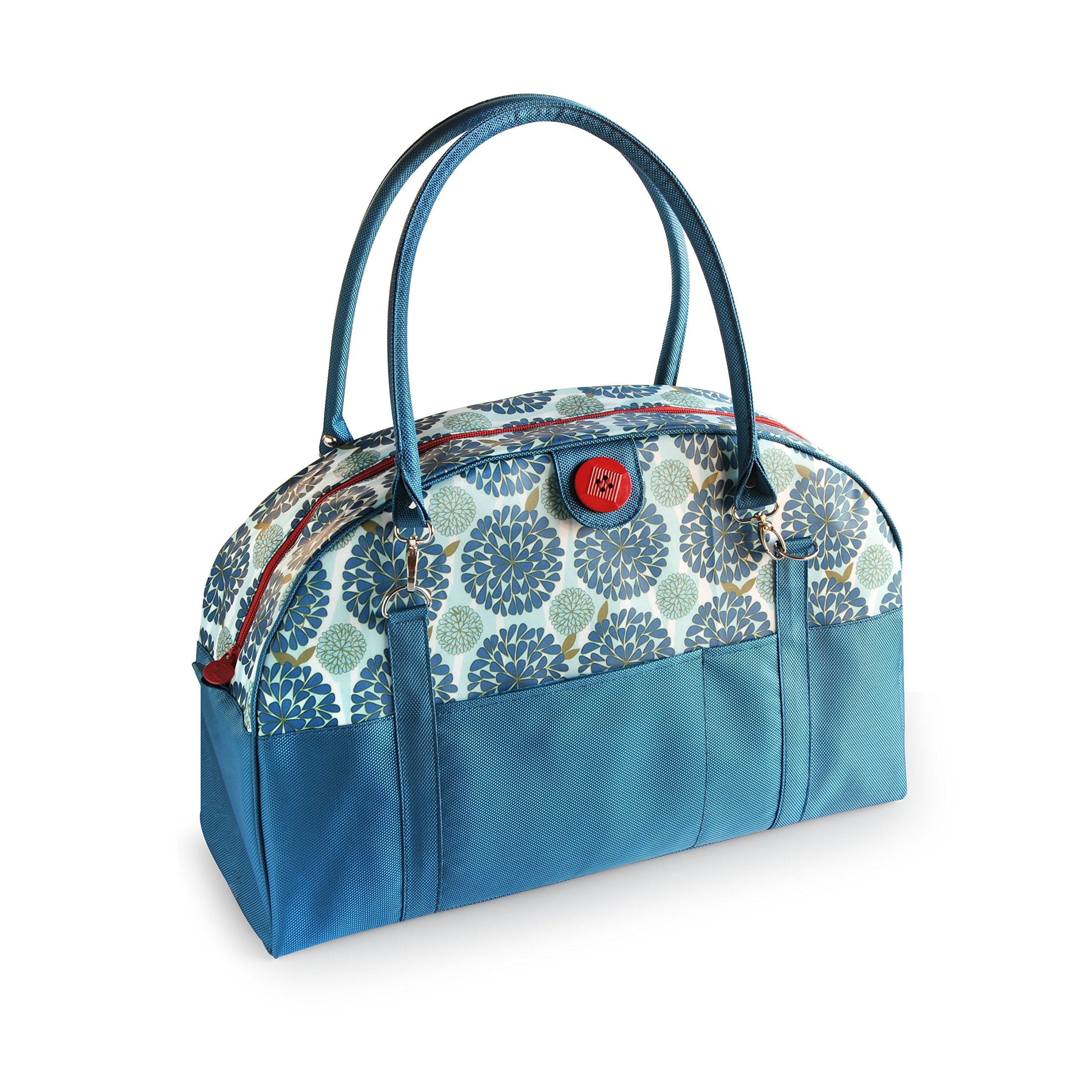 2 Red Hens Coop Carry-All Diaper Bag, Peacock Mum