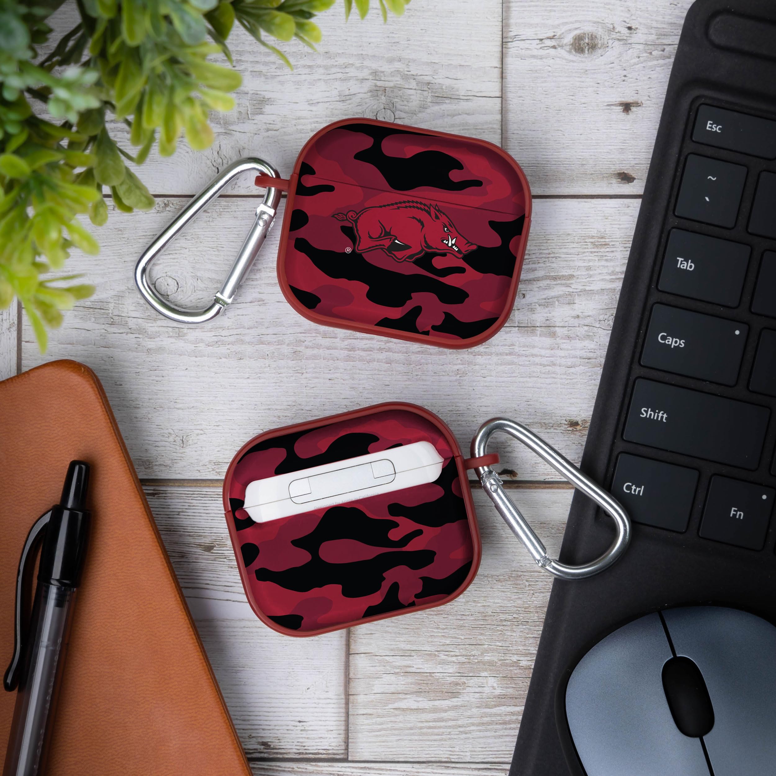 AFFINITY BANDS Arkansas Razorbacks Camo HDX Case Cover Compatible with Apple AirPods Generation 3
