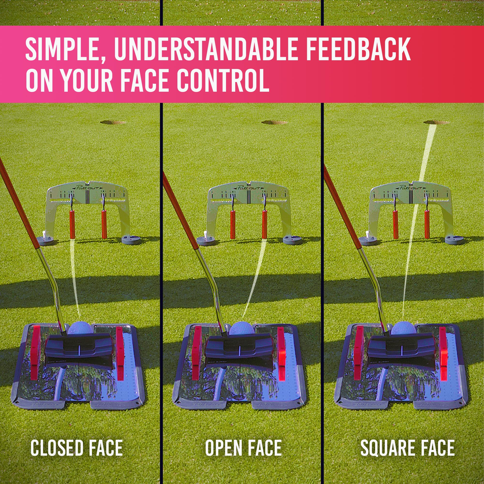 その他 PuttOUT Magnetic Putting Mirror PuttOUT Magnetic Putting Mirror with Adjustable Gate, Training