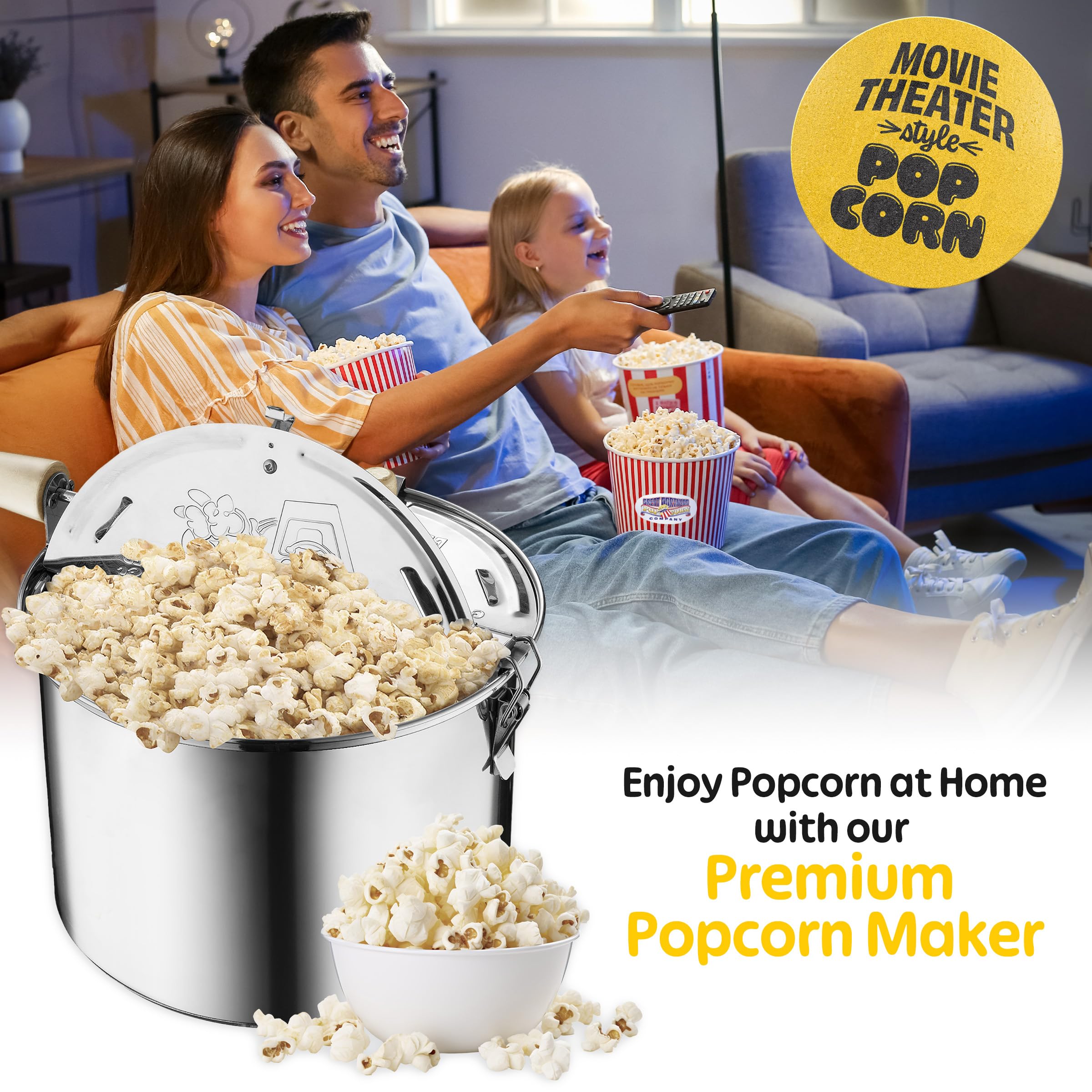 Great Northern Popcorn Popper - Stainless Steel -7