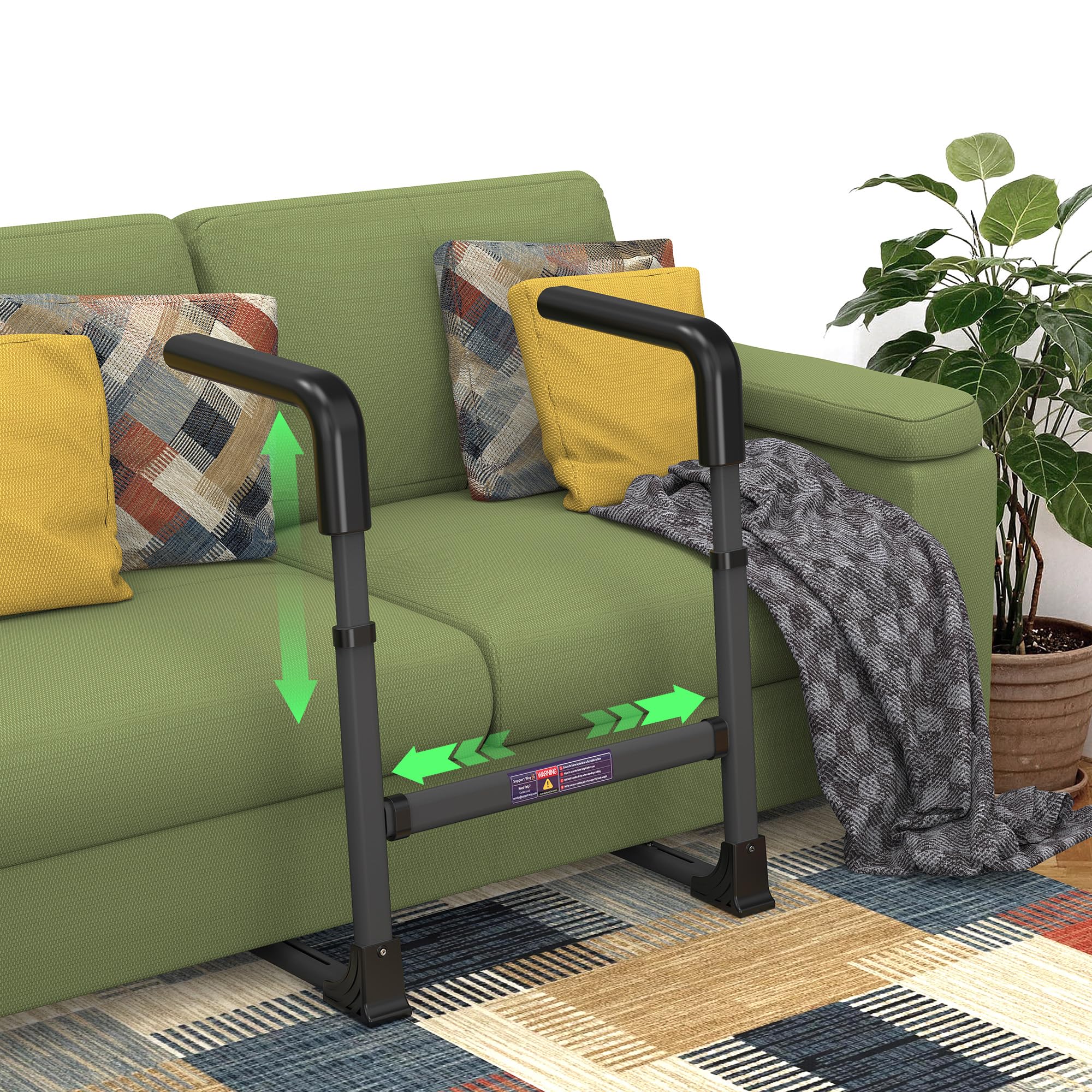 Photo 1 of Heavy-Duty Chair/Couch Stand Assist, Width & Height Adjustable | Stable Base & Adjustable Width/Height. Safety Grab Rail. Use on Couch & Chair. Helps Seniors & Patients sit and Stand Safely at Home.