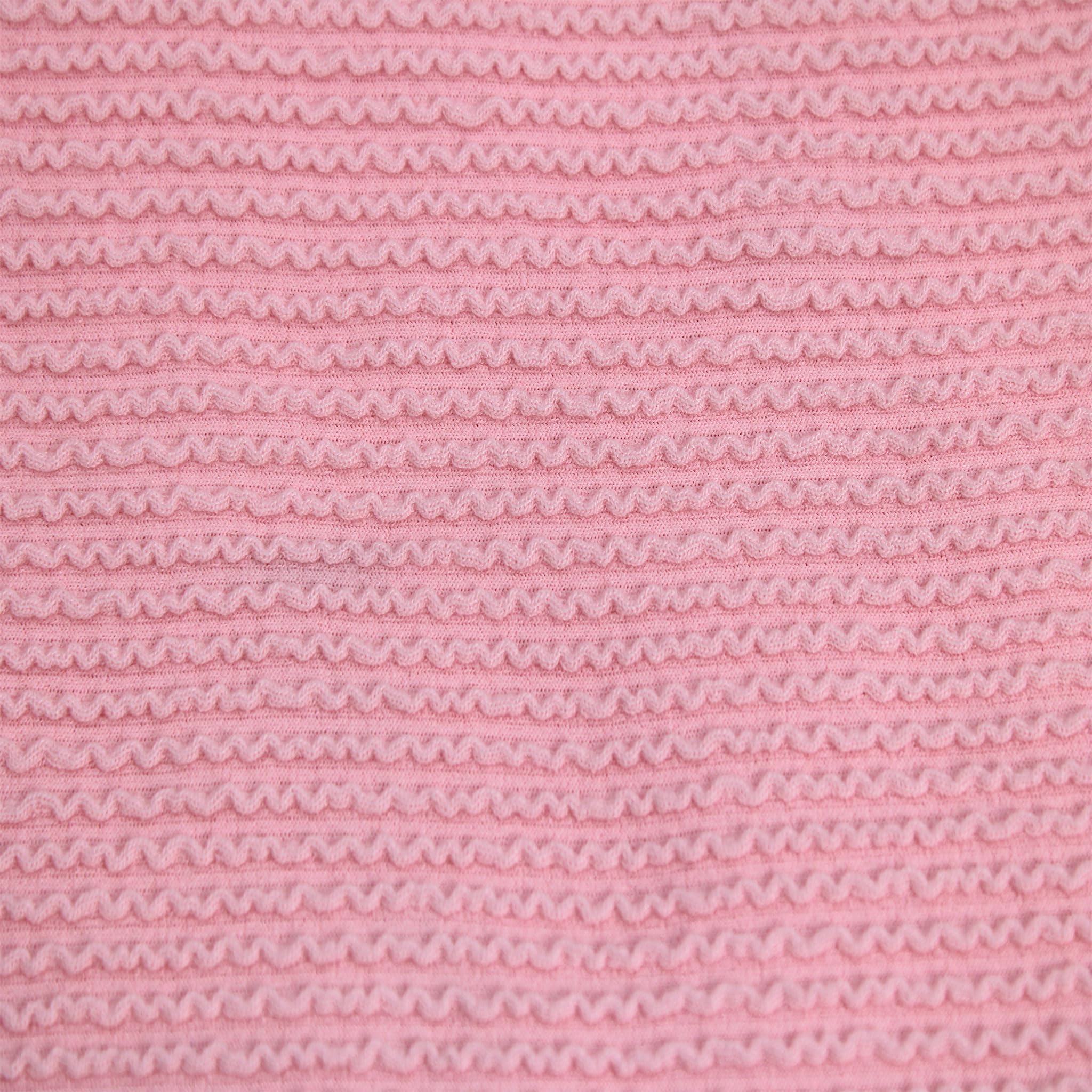 Stylish FABRIC The Yard - Tela de punto acanalado de poliéster y rayón y elastano de 57 pulgadas de ancho, 240 g/m², peso medio, suave y transpirable, elástico en 4 direcciones, ideal para ropa