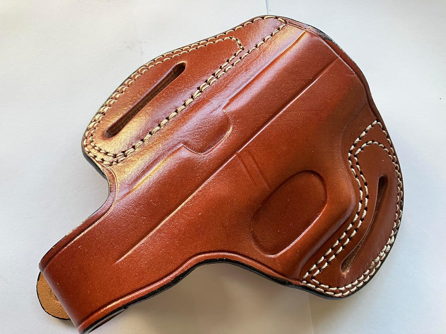 Leather OWB Pancake Holster for Glock 43 (R.H)