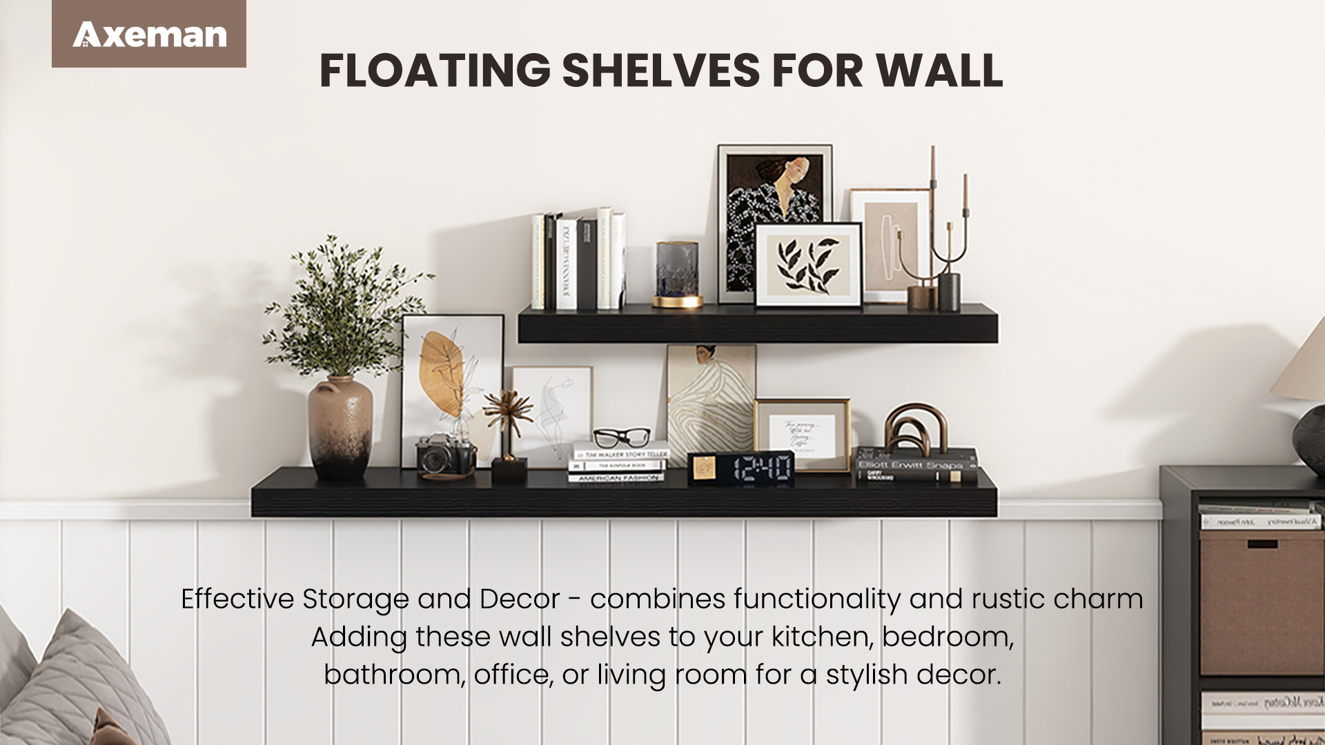 Amazon.com: Axeman 32Inch Floating Shelves for Wall, 2 Pack