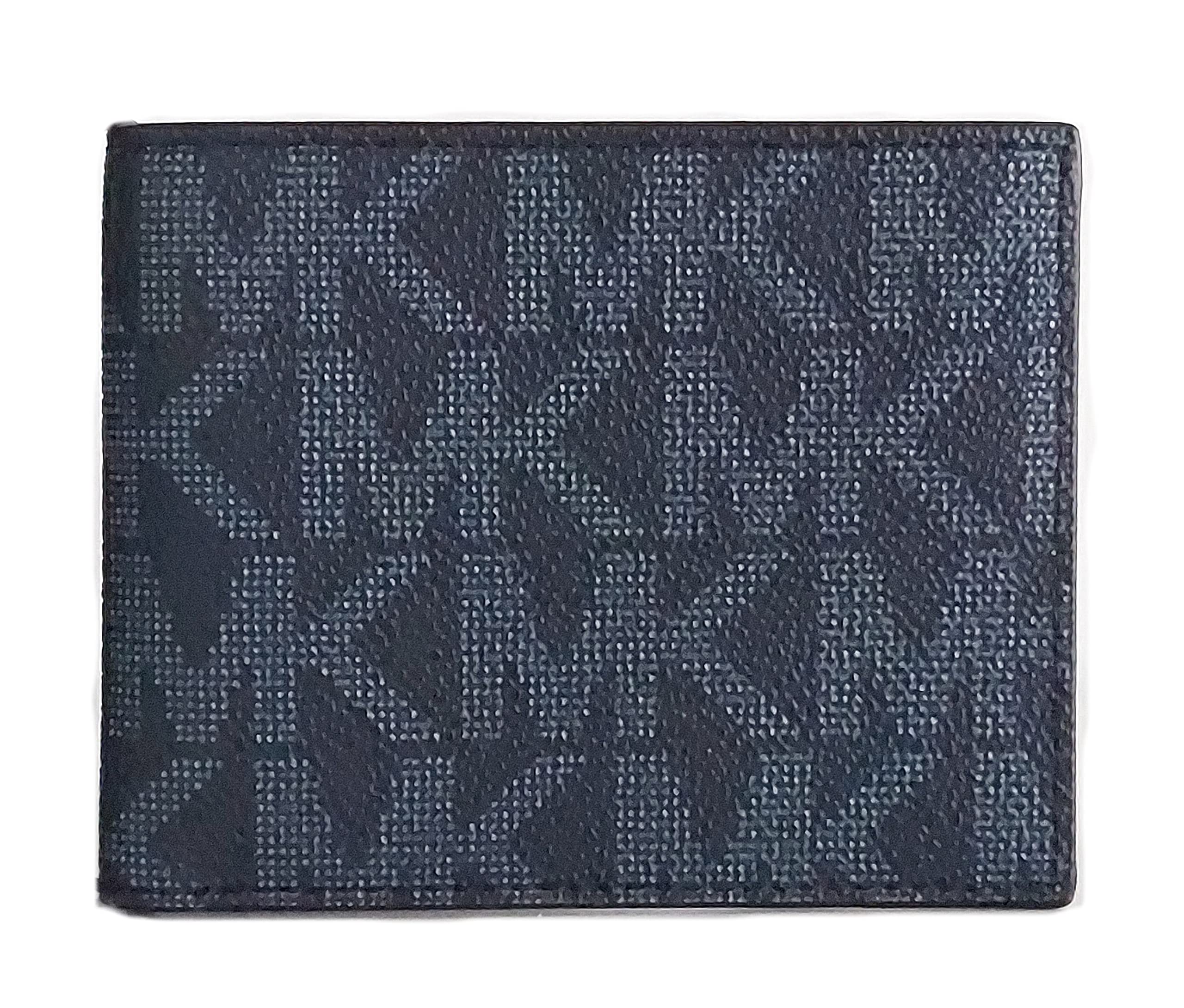 Michael Kors Mens Jet Set Leather Bi Fold Wallet Admiral Blue, Blue, Bi Fold