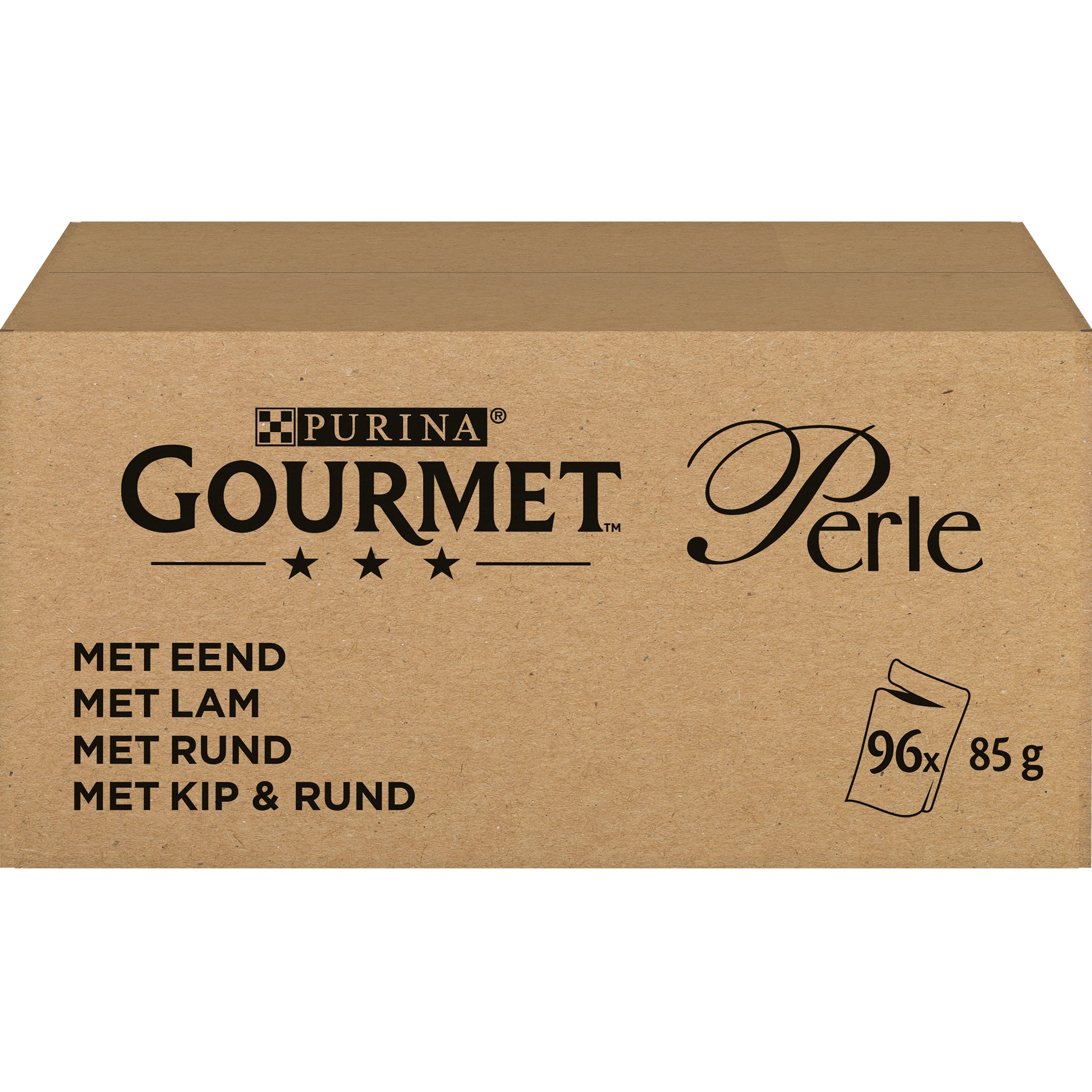Gourmet Perła mini filety w Saus Kattenvoer, Natvoer met Eend, Lam, okrągłe, kip & okrągłe; 96 x 85 g - (96 portiezakjes; 8,16 kg)