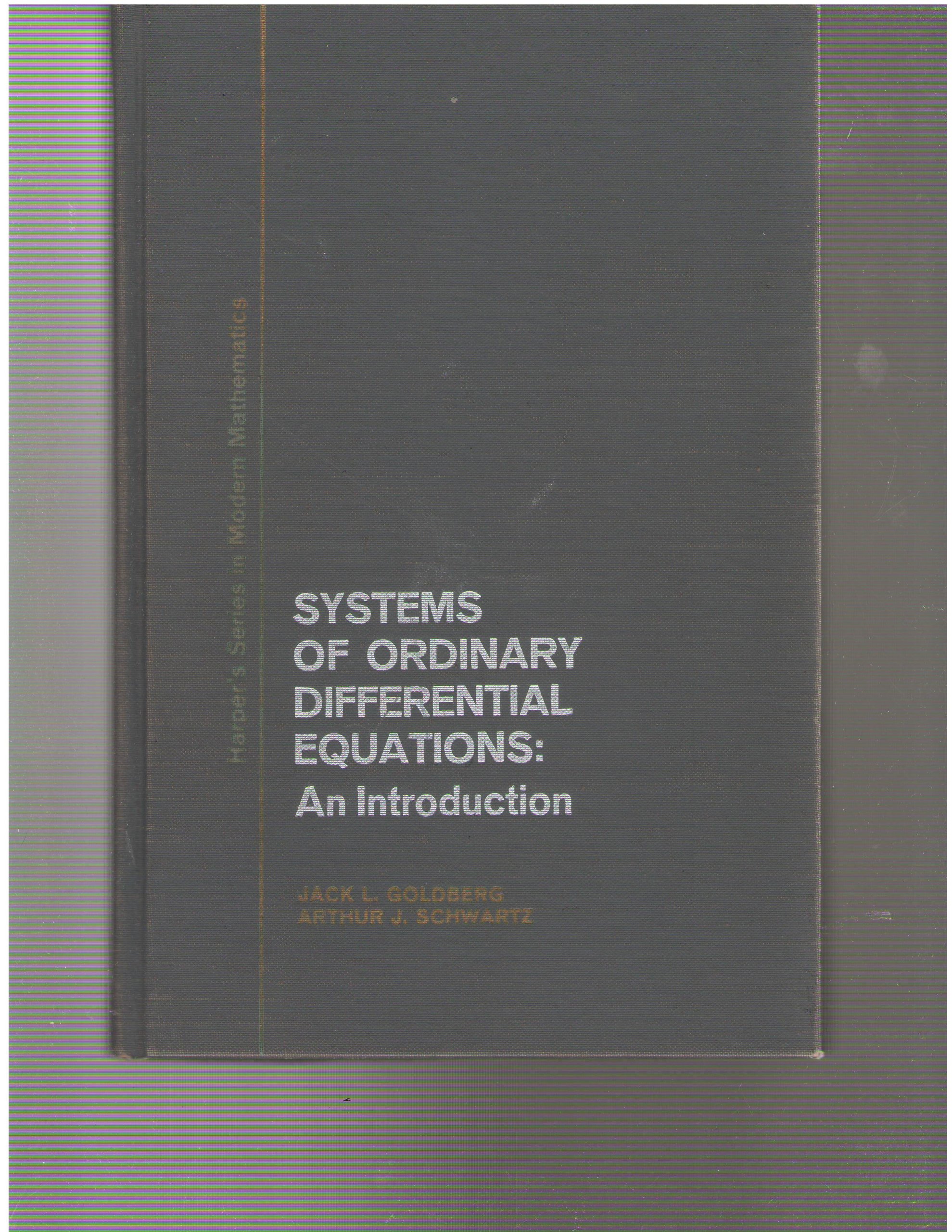 Buy Systems of Ordinary Differential Equations: An Introduction (Modern Mathematics S.) โ BookShops.in