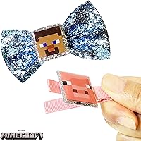 Vista 6 de LUV HER Mochila Minecraft con accesorio para el cabello, juego de juguetes a partir de 3 años