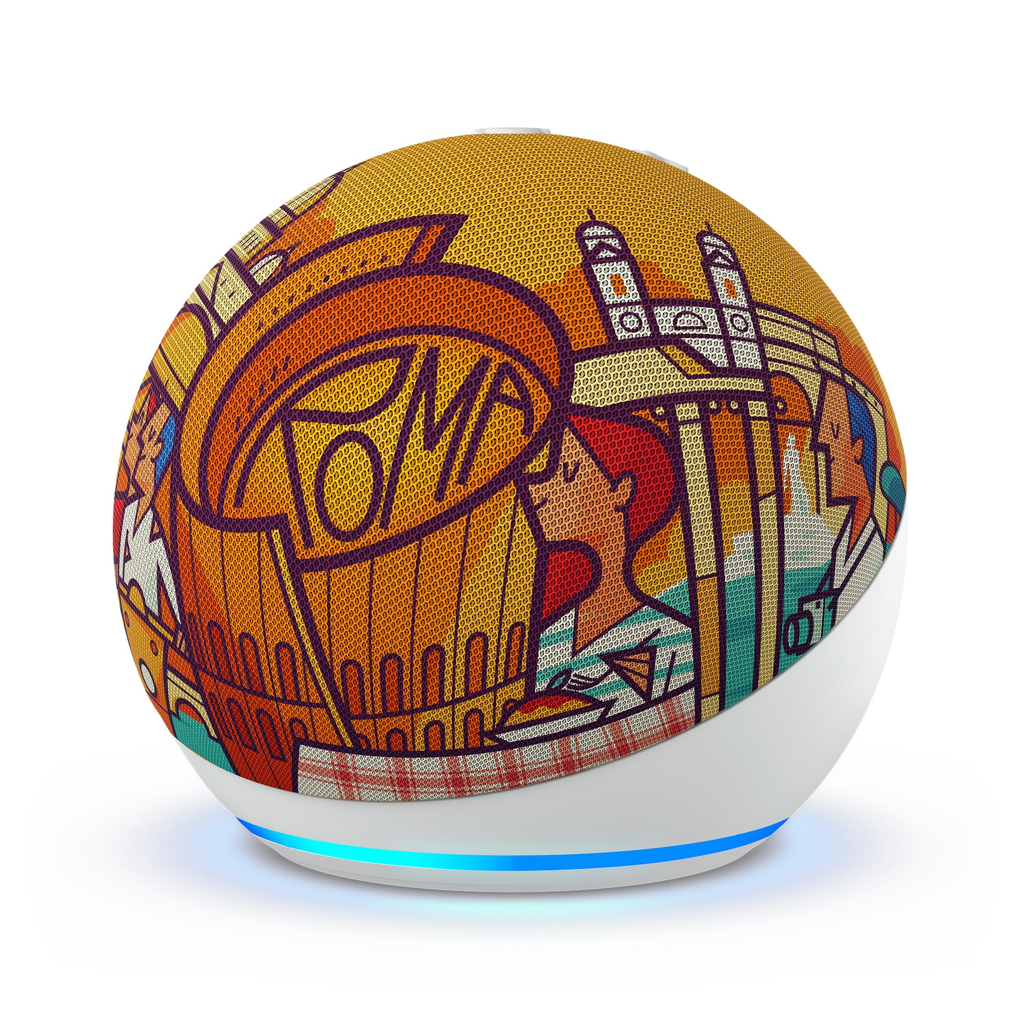 Amazon Echo Dot, Altoparlante intelligente con Alexa, Edizione Limitata Roma