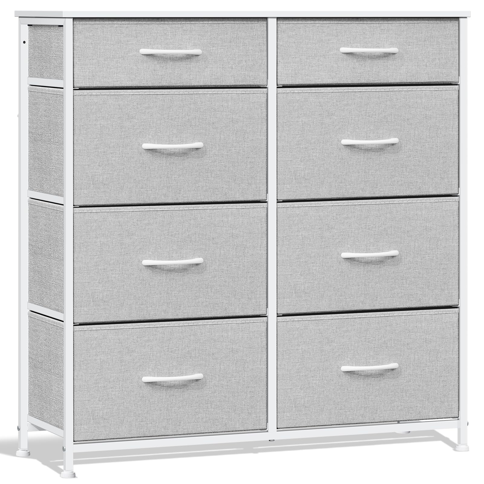 WOLTU Chest of Drawers with 8 Fabric Drawers