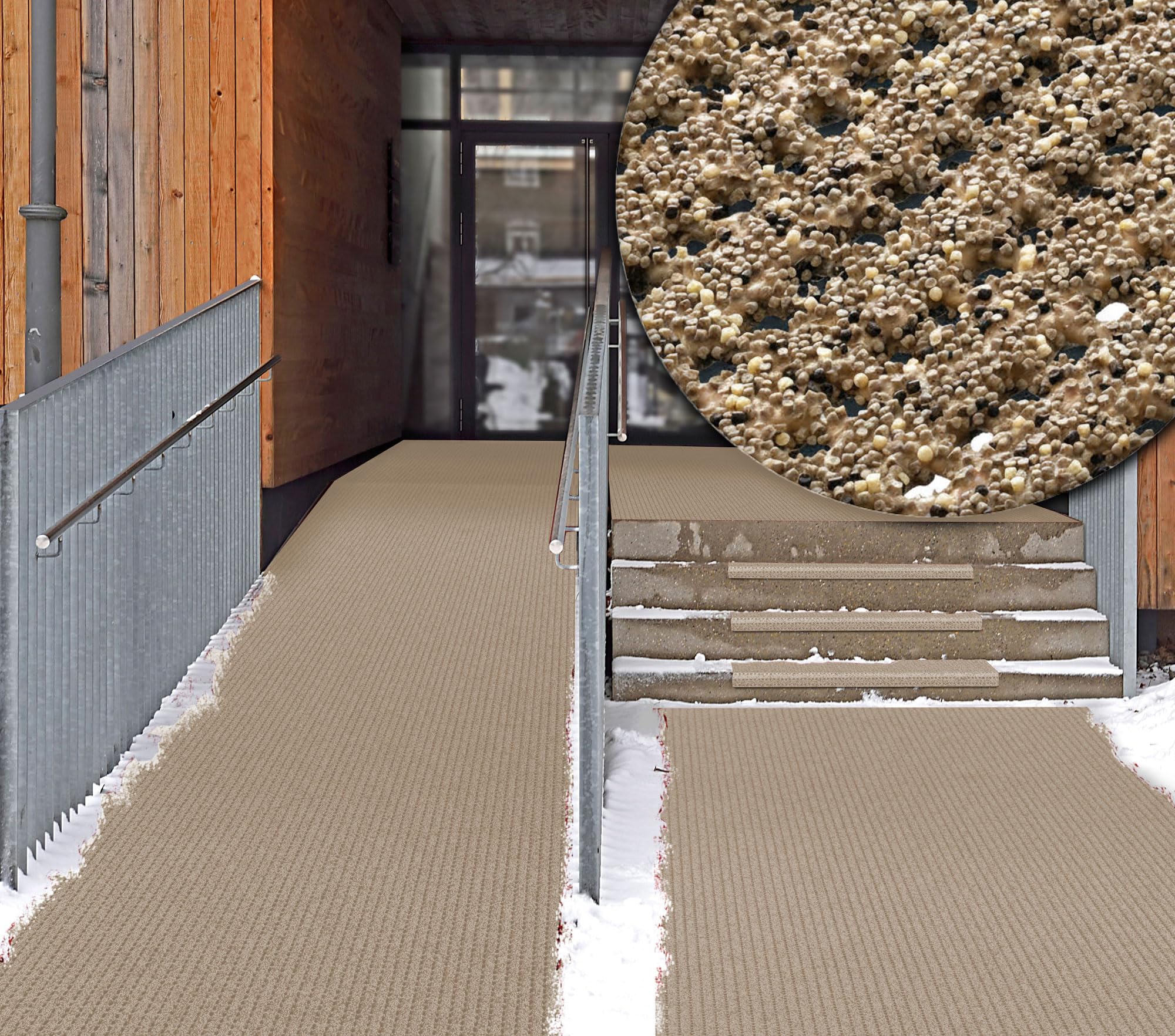 SafeStep AntiRutsch - Sicherheitsmatte PRO Beige 1,20 x 1,50 Meter