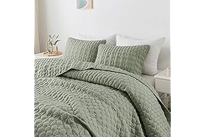 Relaxing Sage Green Twin Blanket Set for Serene Sleep