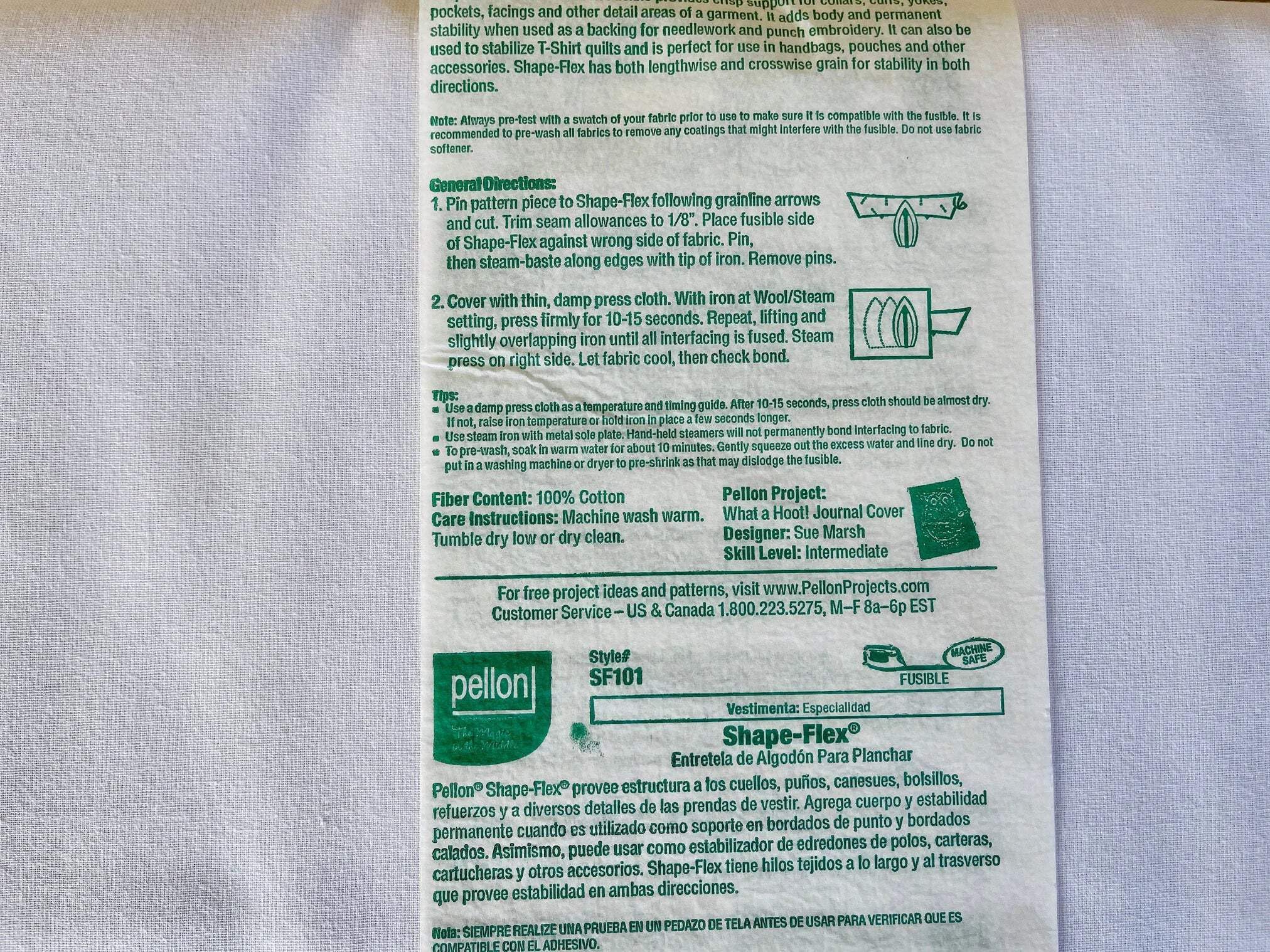 Pellon SF 101 - Shape - Flex - SF-1010 1/2 Yard 20 - Image 3