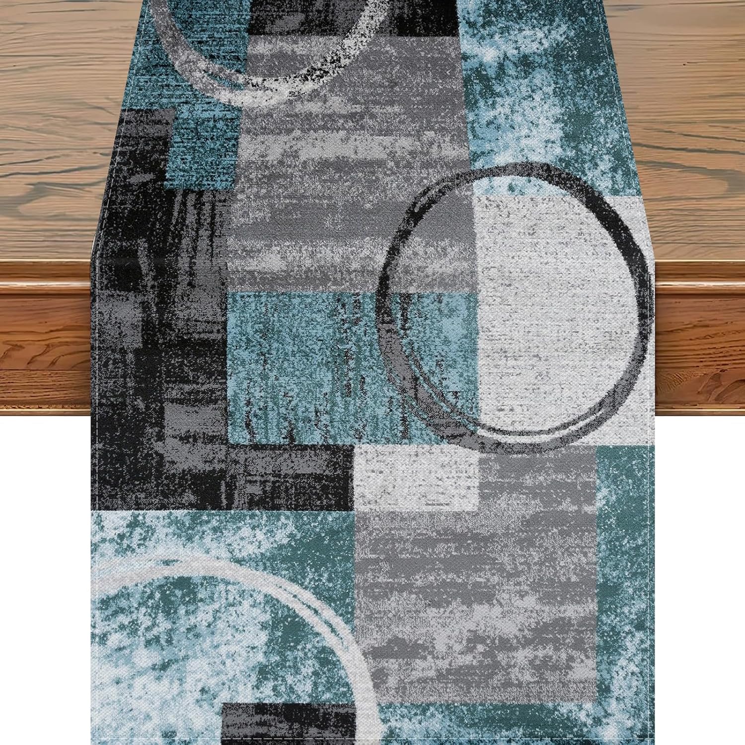 テーブルランナー 北欧フィッシュ（魚）デザイン 青/赤 150cm/200cm(tru-0179) | おしゃれなインテリア通販ARUDE（アルデ） Snycler ホワイトとレッド テーブルランナー 抽象モダンアート 黄麻布テーブルランナー テーブルドレッサーランナー ファームハ