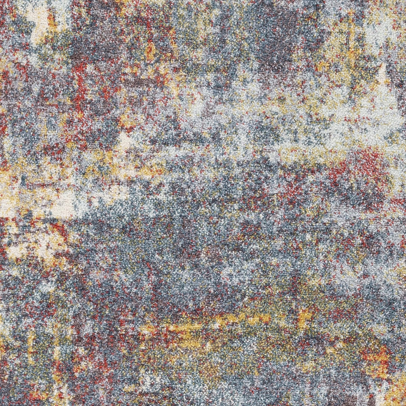 Livabliss Noa Miami Tapis 120x170 cm – Rouille, Poil Ras, Effet marbre