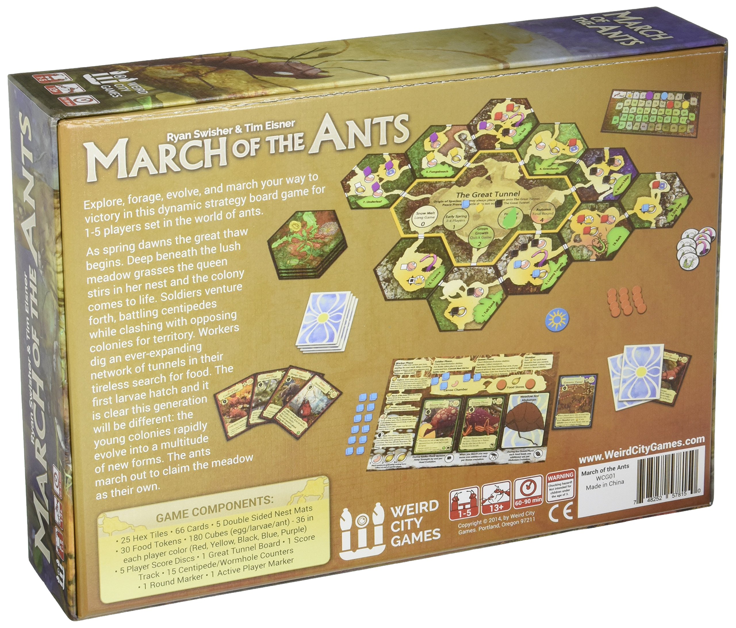 Amazon.com: Weird City Games March of The Ants Strategy Board Game : Toys &  Games