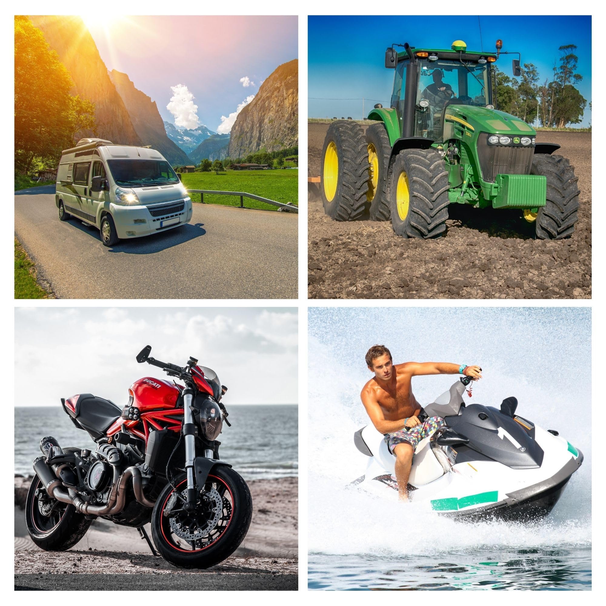 Toolland Prostownik 12/24 V, zabezpieczenie przeciążeniowe, amperomierz i bezpiecznik przeciwzwarciowy, do motocykli, ciągników, samochodów osobowych, dostawczych, z funkcją rozrusznika 20 A, czerwona