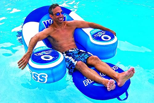 Miniatura 4 de WOW World of Watersports First Class Lounge - Flotador inflable para 1 persona y Aqua Campania Ultimate 2 en 1 - Flotador de piscina - Extra grande