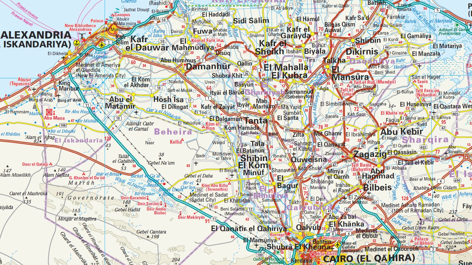 Reise Know-How Landkarte Ägypten (1:1.125.000): world mapping project