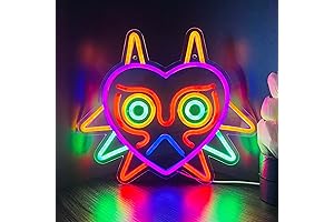 Zelda Majoras Mask N64: GGK Majora's Mask LED Sign for Room Wall Decor