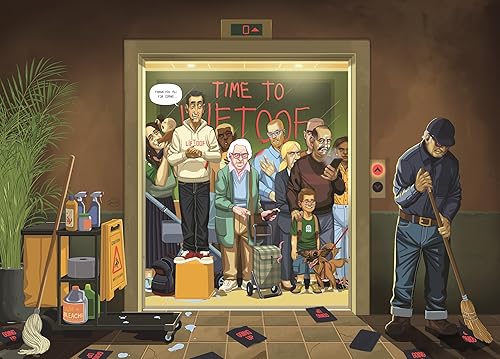 The Elevator Pitch Volumen 1 Coleccionista de rompecabezas de 1,000 piezas dibujadas a mano, serie de juegos para adultos en una caja de cubos de