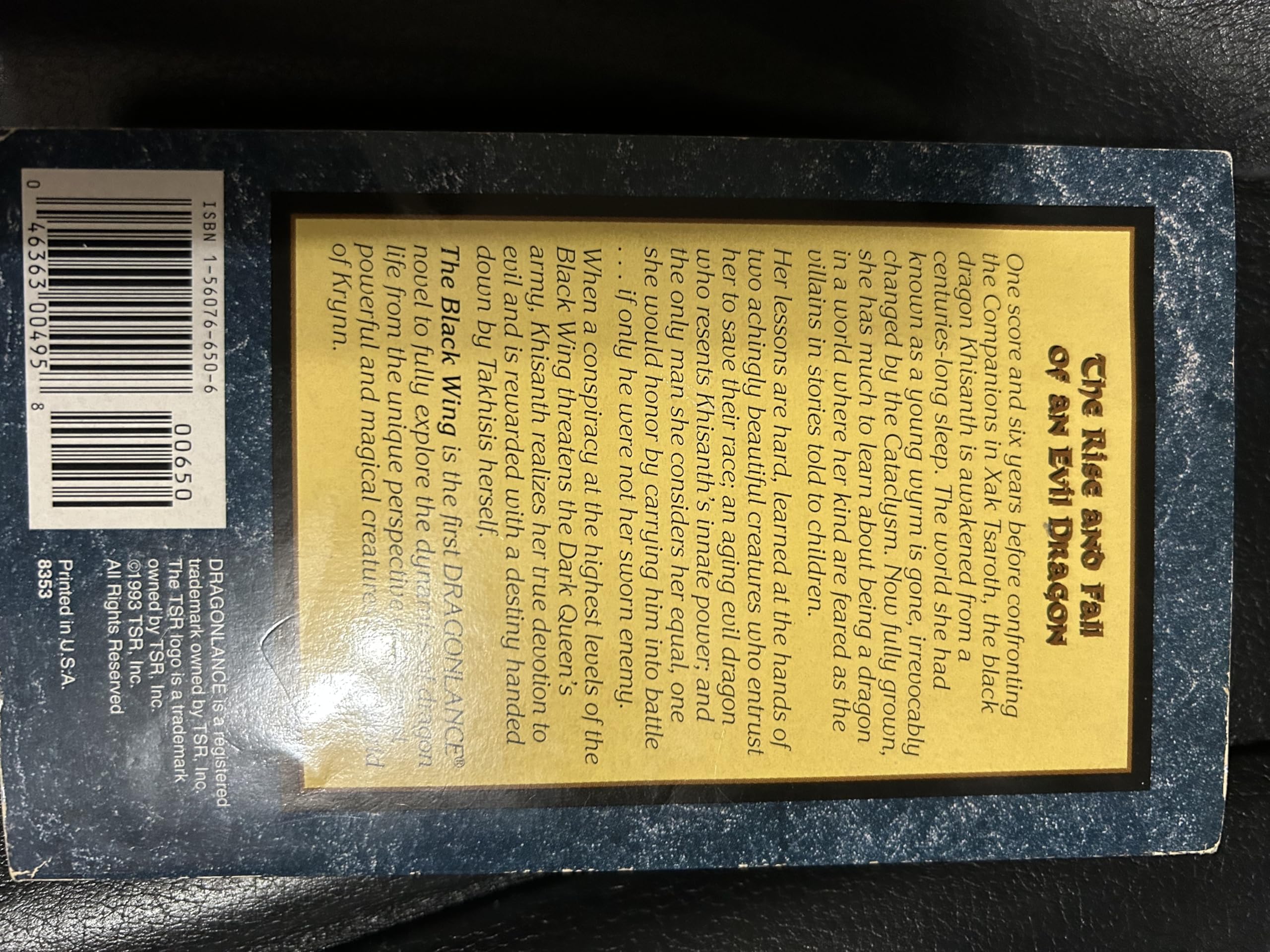 The Black Wing Kirchoff, Mary L. - PT02