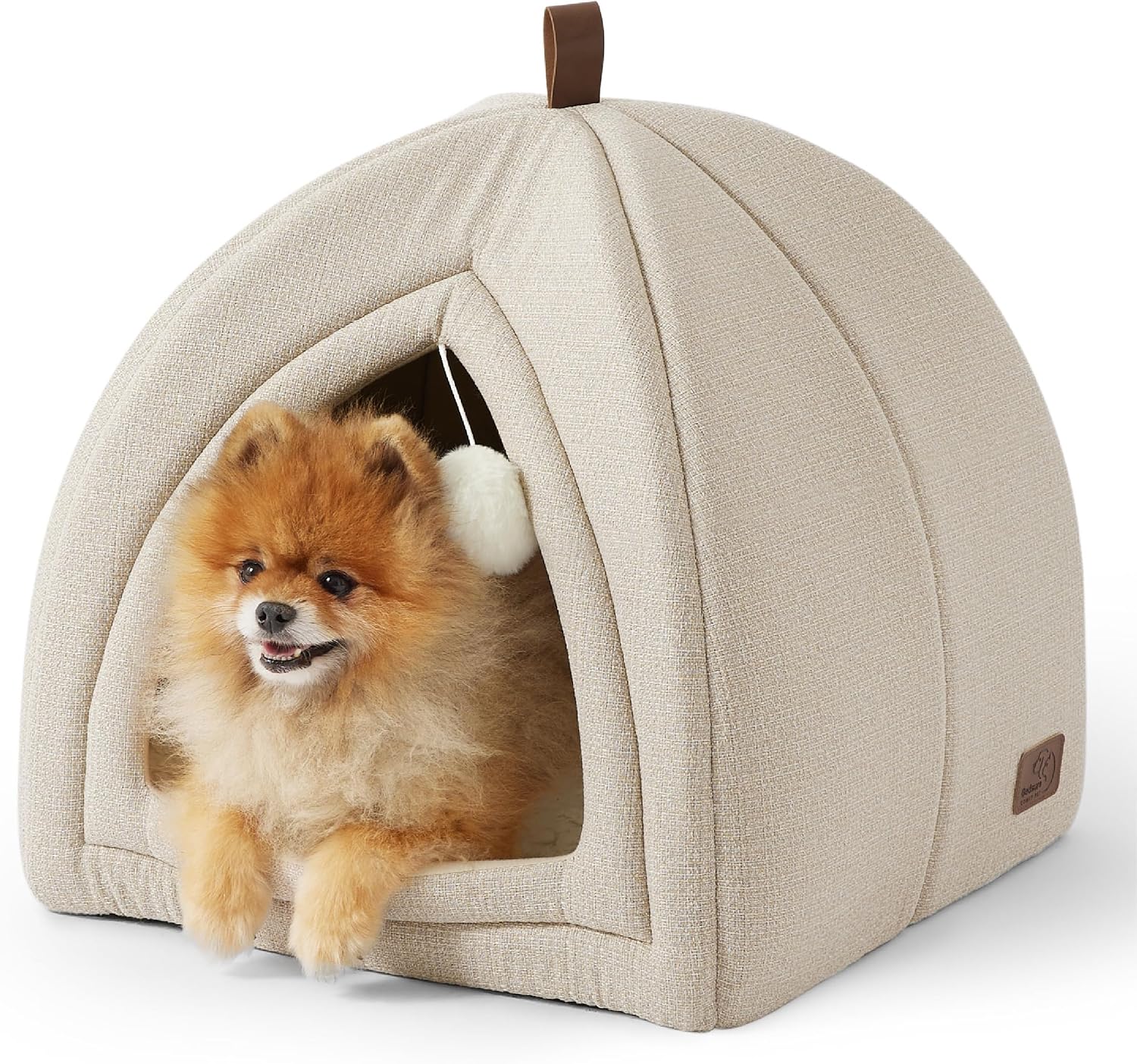 Bedsure Cat Cave Bed with Removable Washable Cushion 44 x 44 cm