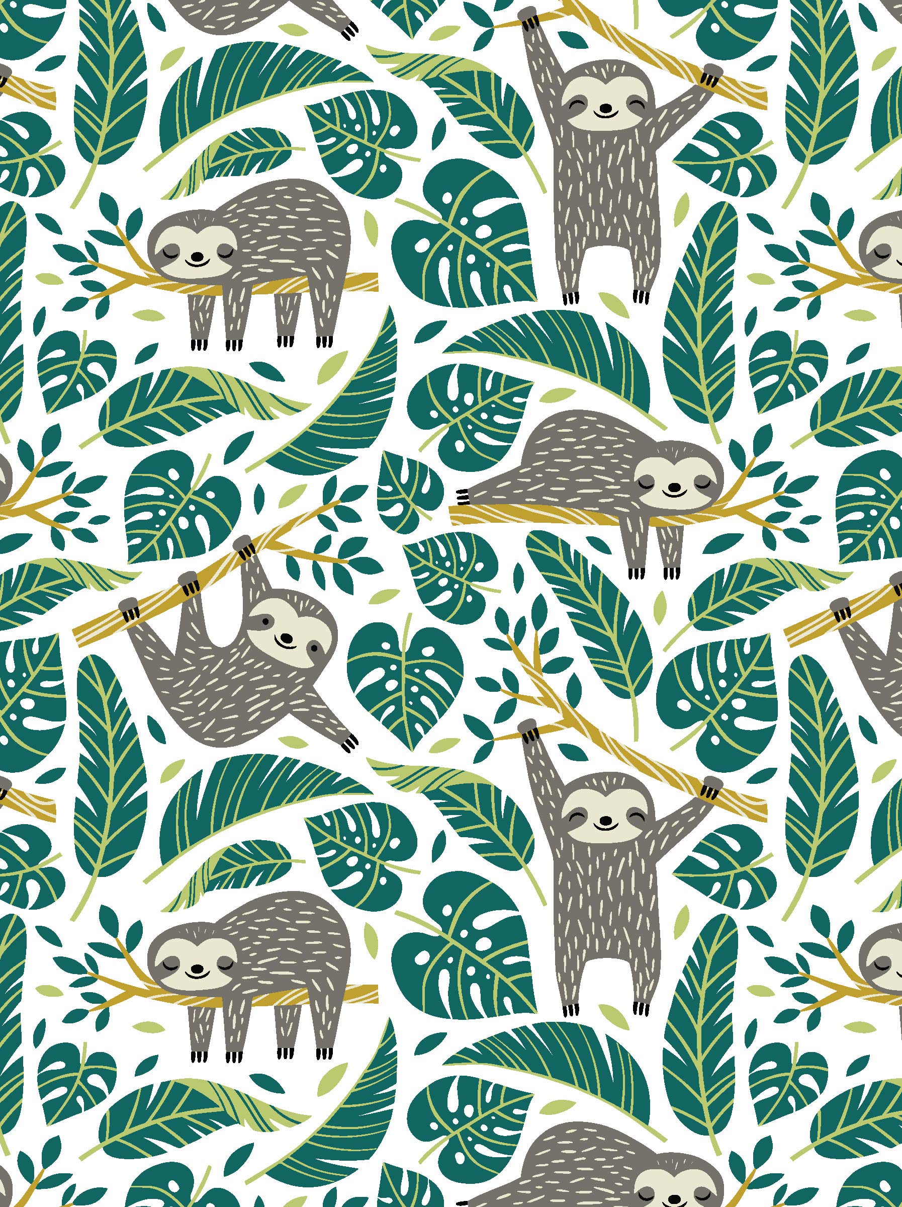 Sloth Journal (Quiet Fox Designs) 96 Blank Pages for Creative Expression, with Cute and Cuddly Sloth Art to Remind You to Slow Down and Reflect; Perfect for Doodles, Drawing, Writing, and Journaling Paperback – December 10, 2019