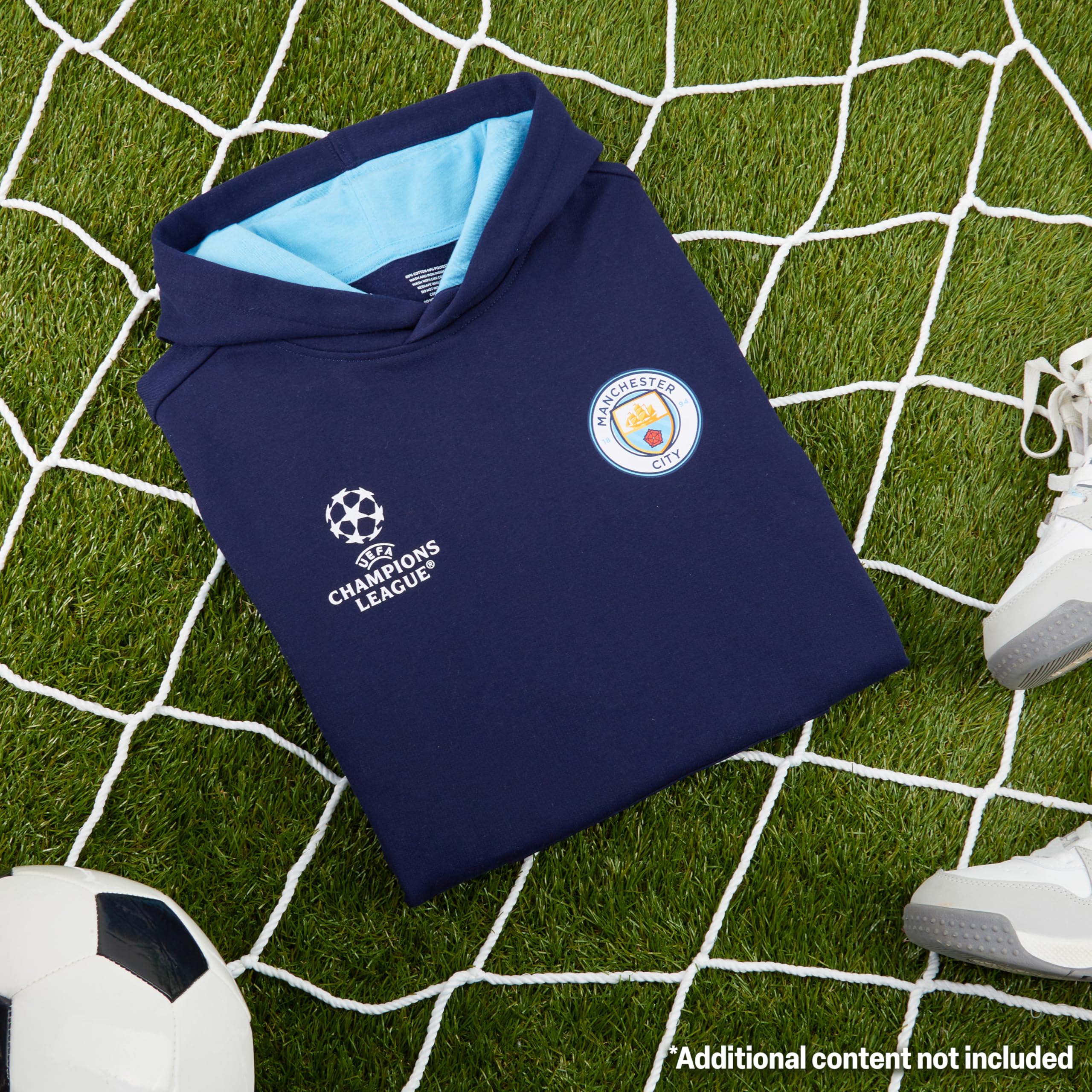 MANCHESTER CITY F.C. - Felpa con cappuccio per ragazzi e adolescenti, calda, idea regalo