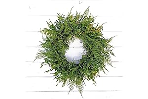 WildRidge Design Artificial Greenery Wreath for Coastal Christmas