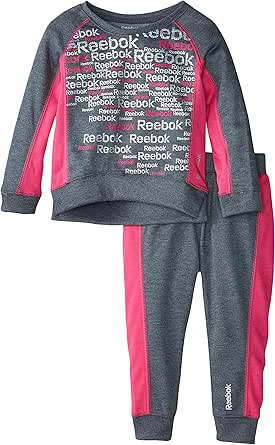 Reebok(リーボック) リーボックGirls 'スウェットシャツとパンツセット US サイズ: 3t カラー: グレイ
