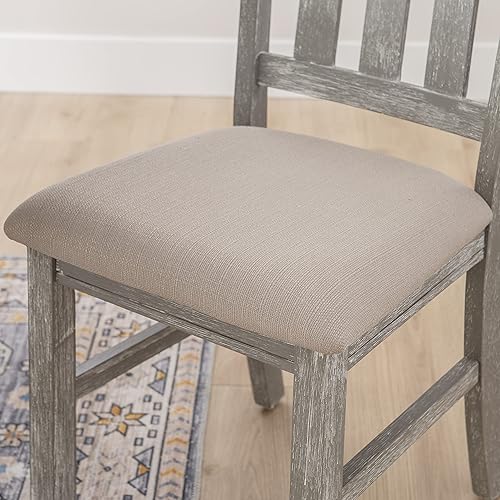 Miniatura 5 de Powell Turino Side, altura del asiento de 18 pulgadas (juego de 2) silla de comedor, 19 pulgadas de largo x 23 pulgadas de ancho x 40 pulgadas de