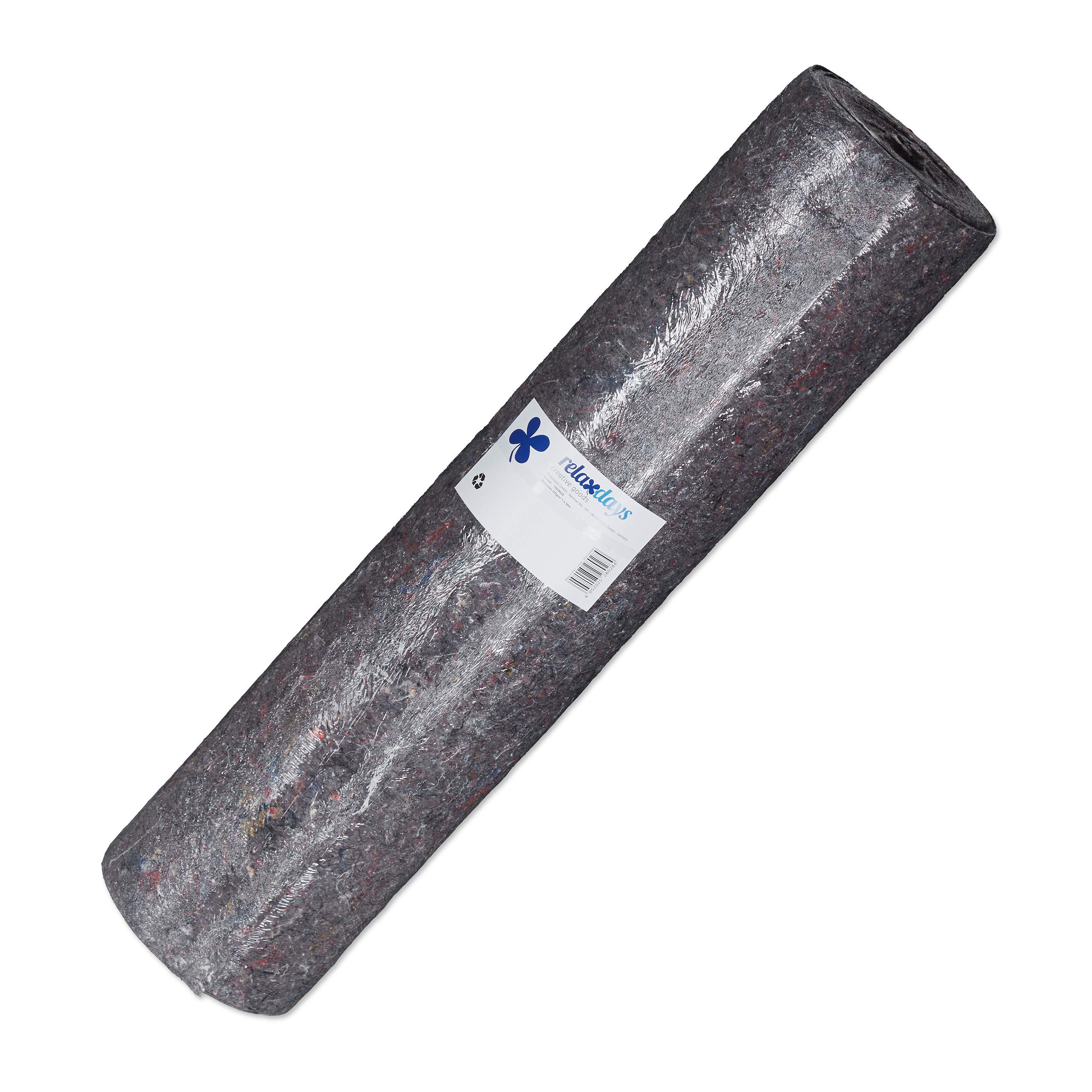 2 x włóknina malarska, rolka z włókniny maskującej, po 1 m x 50 m = 50 m², antypoślizgowa, wodoodporna, 220 g/m², malowanie, przeprowadzka, szara