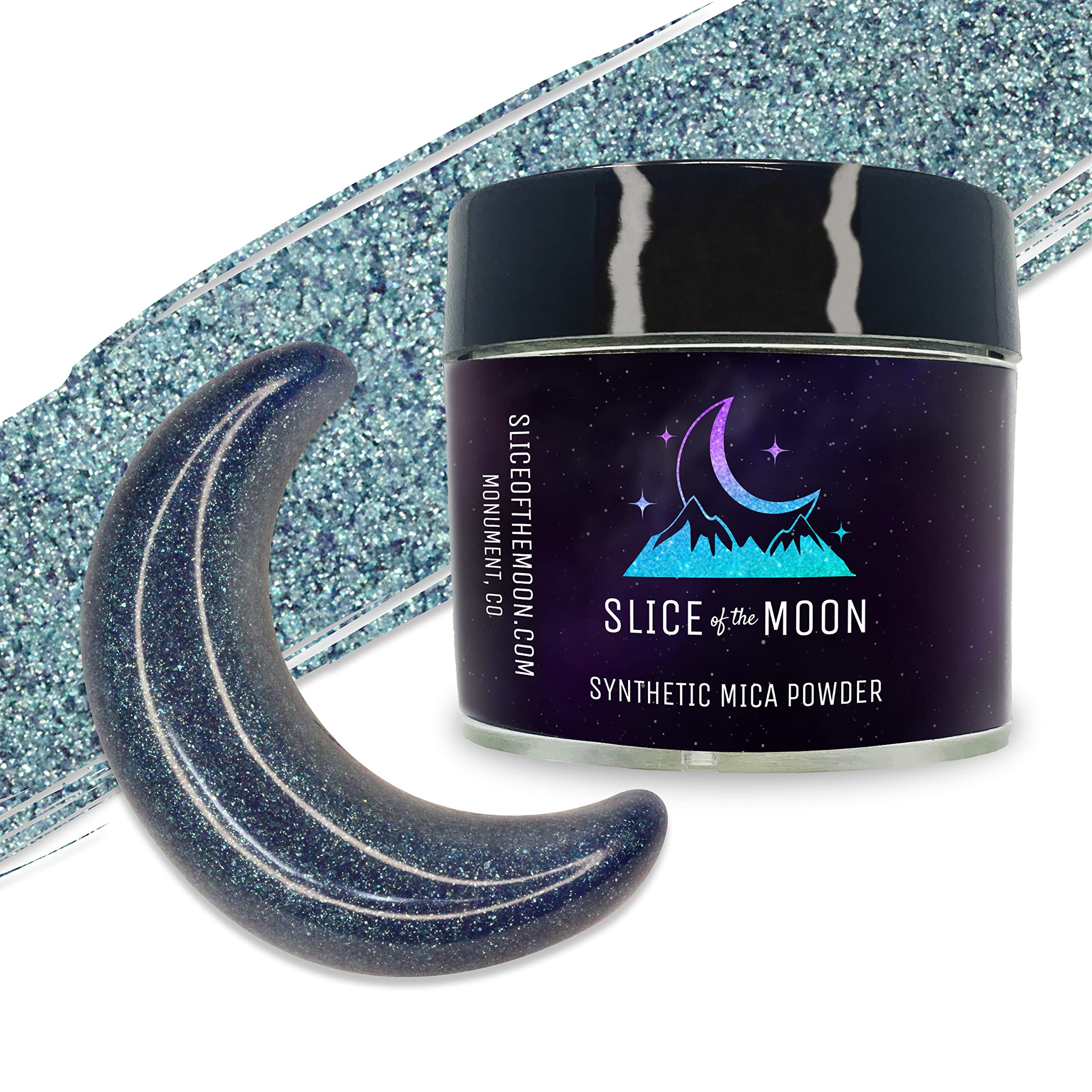 Bronze Blue Green Mica Powder | Skin Safe, Fine Pigment Powder for Epoxy Resin, Body Butter, Lip Gloss, Candle Color Dye, Soap Colorant & Slime Pigment Dust — 0.42oz (12g)