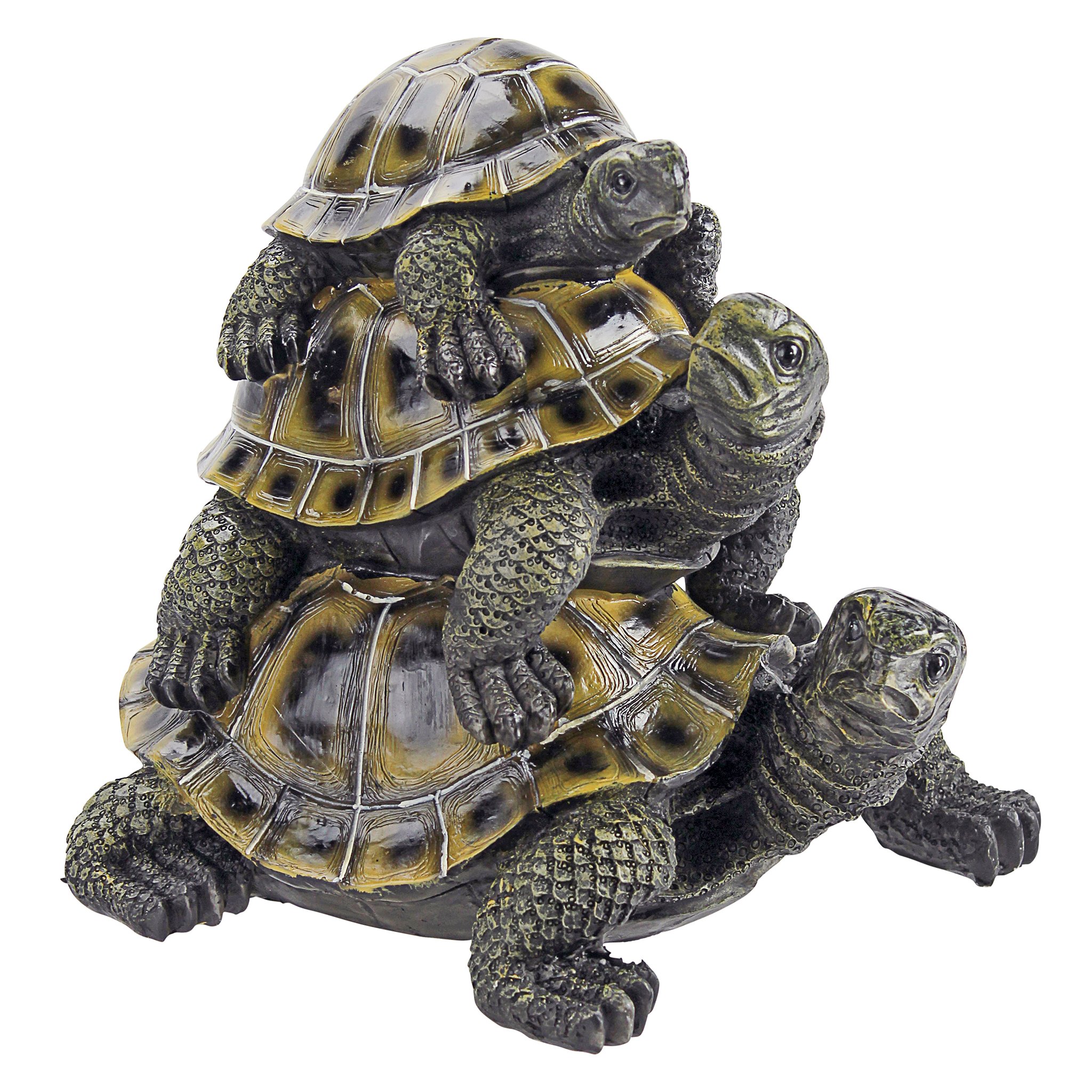 Design Toscano Three's a Crowd Stacked Turtle Statue Threes A Crowd ...