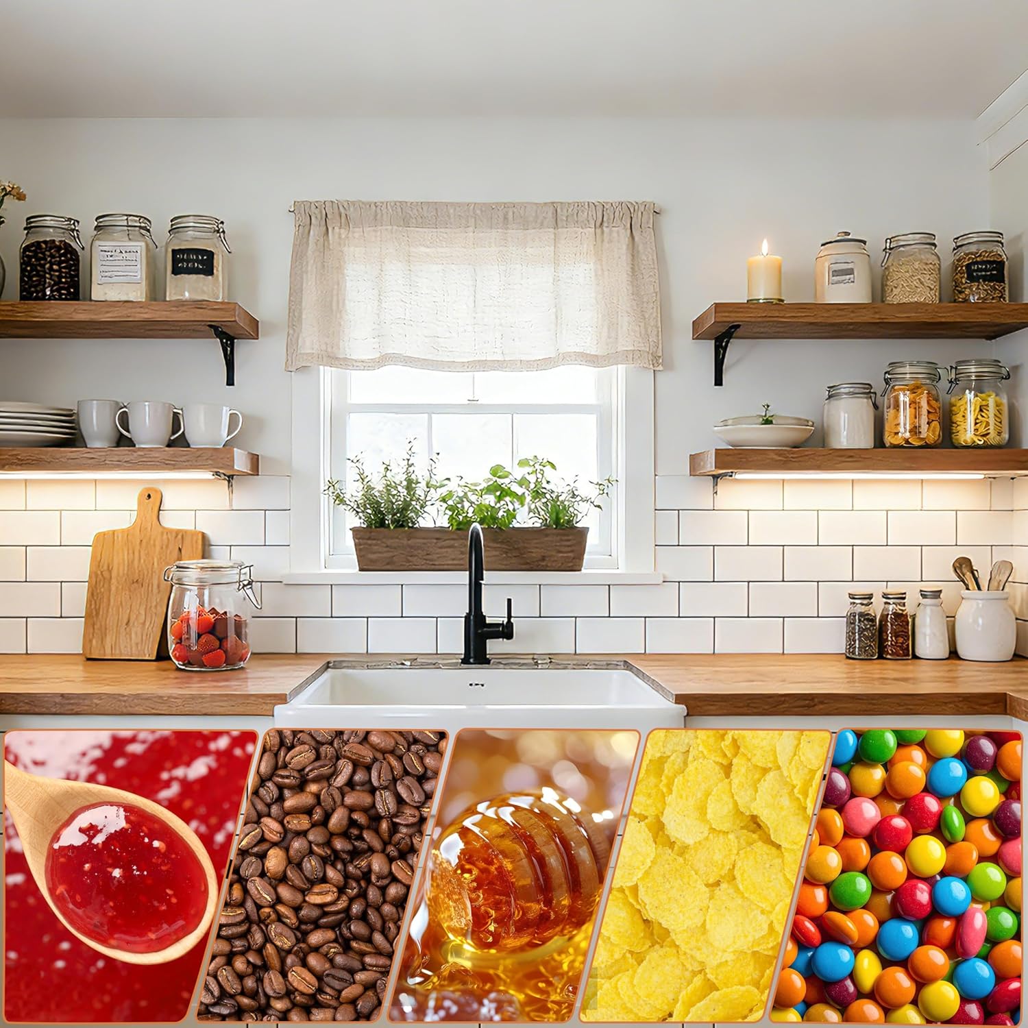 Airtight Glass Jar With Lids 32 OZ Wide Mouth Clear Storage Canisters 2 Pack Leakproof Food Storage Containers Glass Sealed Food Storage Jars With Metal Safety Buckle For Kitchen Pantry Organization - Image 7