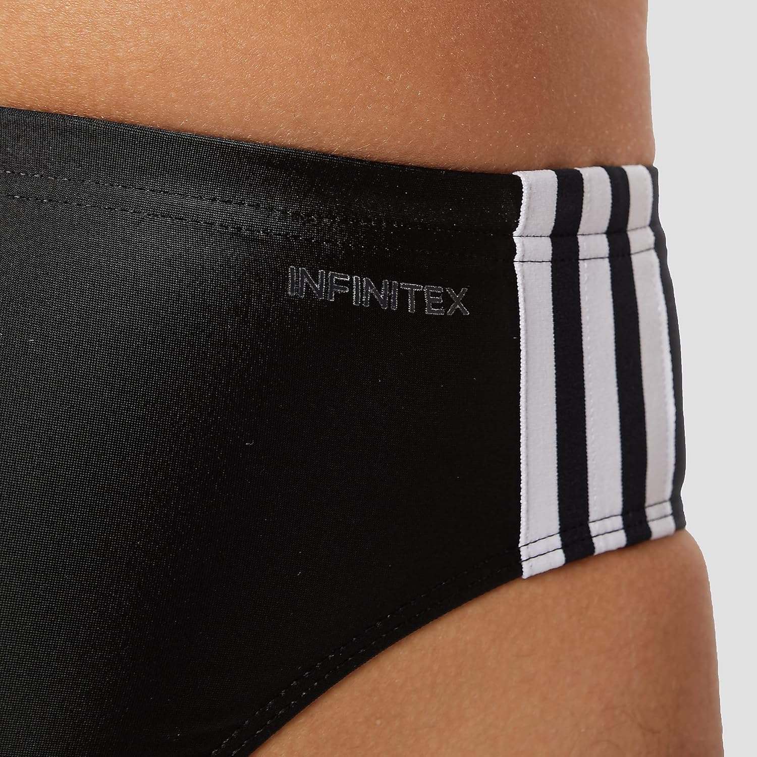 Adidas Fitness 3-Stripe Front-Logo Side-Stripe Swim Briefs for Men - Black  and White, L: Buy Online at Best Price in Egypt - Souq is now Amazon.eg
