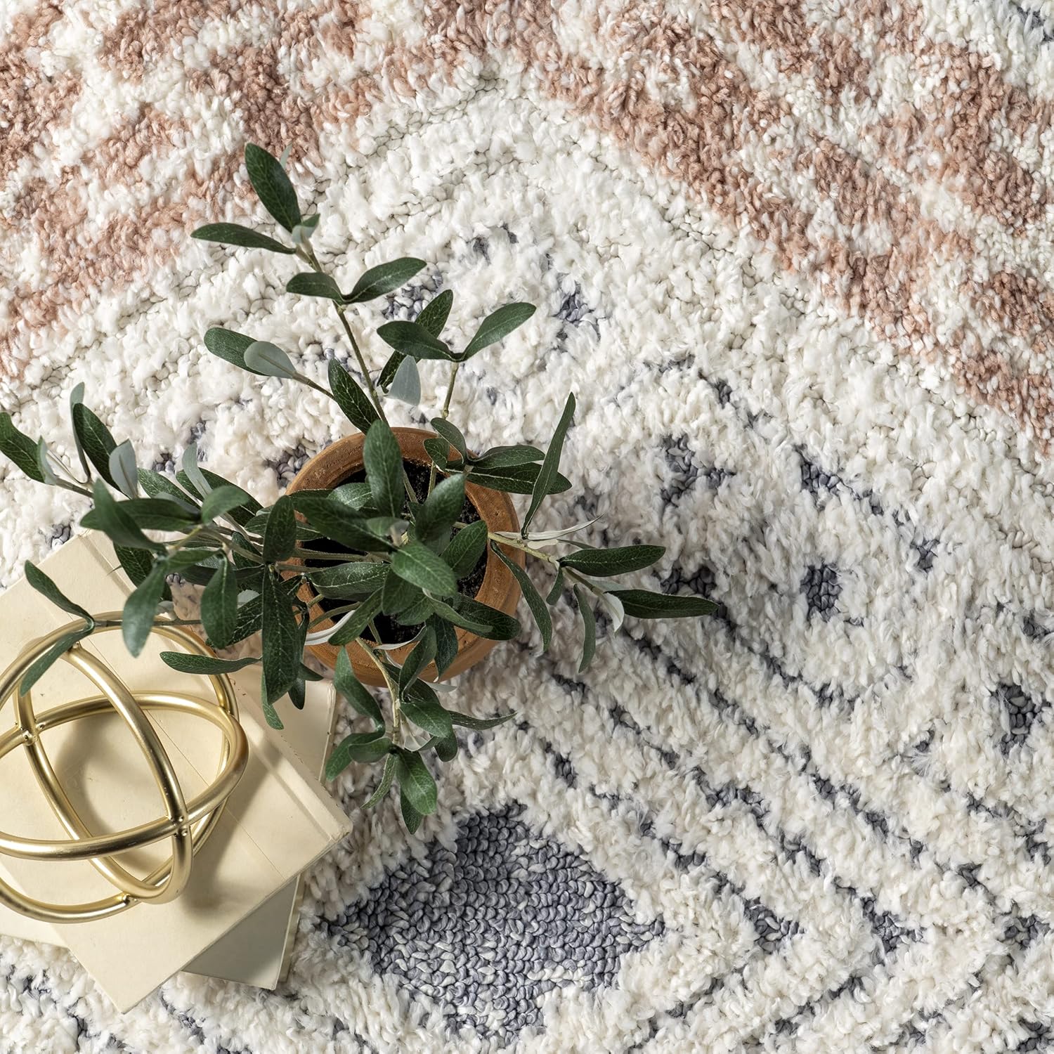 Nuloom Acacia Multicolor/Ivory, 8' x 10', Contemporary, Geometric Diamond, Soft and Textured, High Traffic, Stain Resistant Area Rug for Bedroom, Living Room, Dining Space, Den, Foyer, Entryway