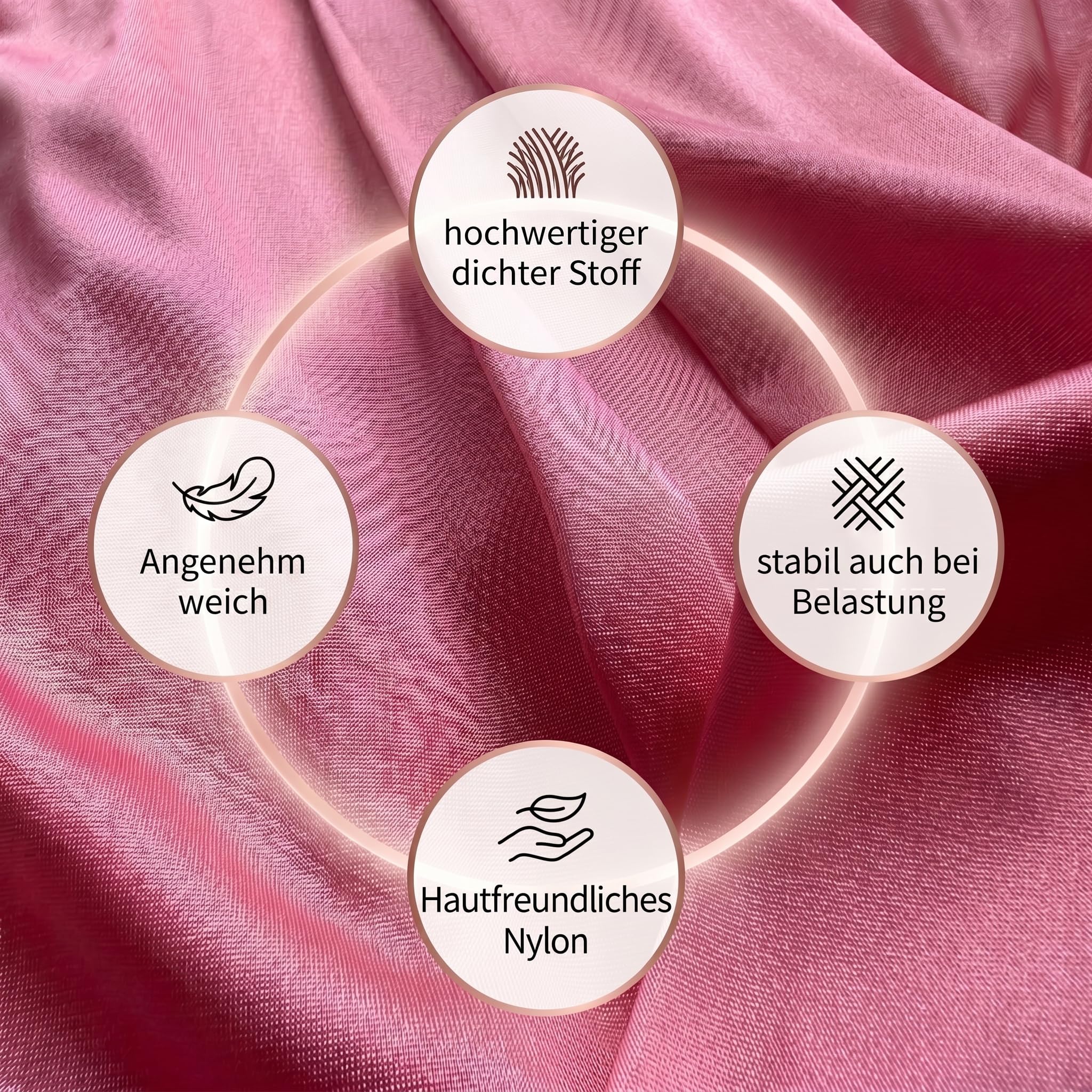 Yogaschaukel 4 m x 2,6 m – Aerial Yoga Tuch Komplettset mit Befestigung – hautfreundliches Nylon, verstellbare Gurte & Aufbewahrungsbeutel – für Yoga, Stretching & Entspannung