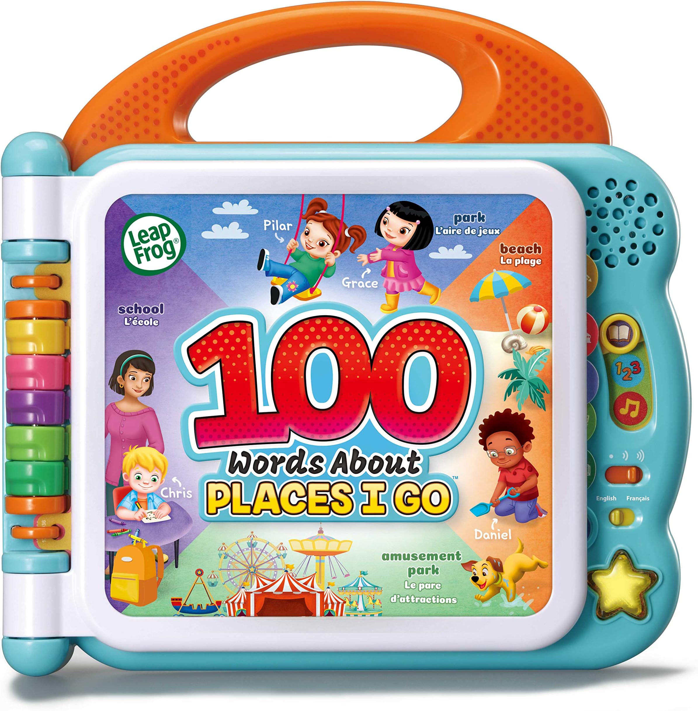 100 Words About Places I Go Learning Book, Pre School for Kids, Musical Learning Toy With Objects and People, Educational Toy With Facts and Sound Effects, Ages 18 Months +
