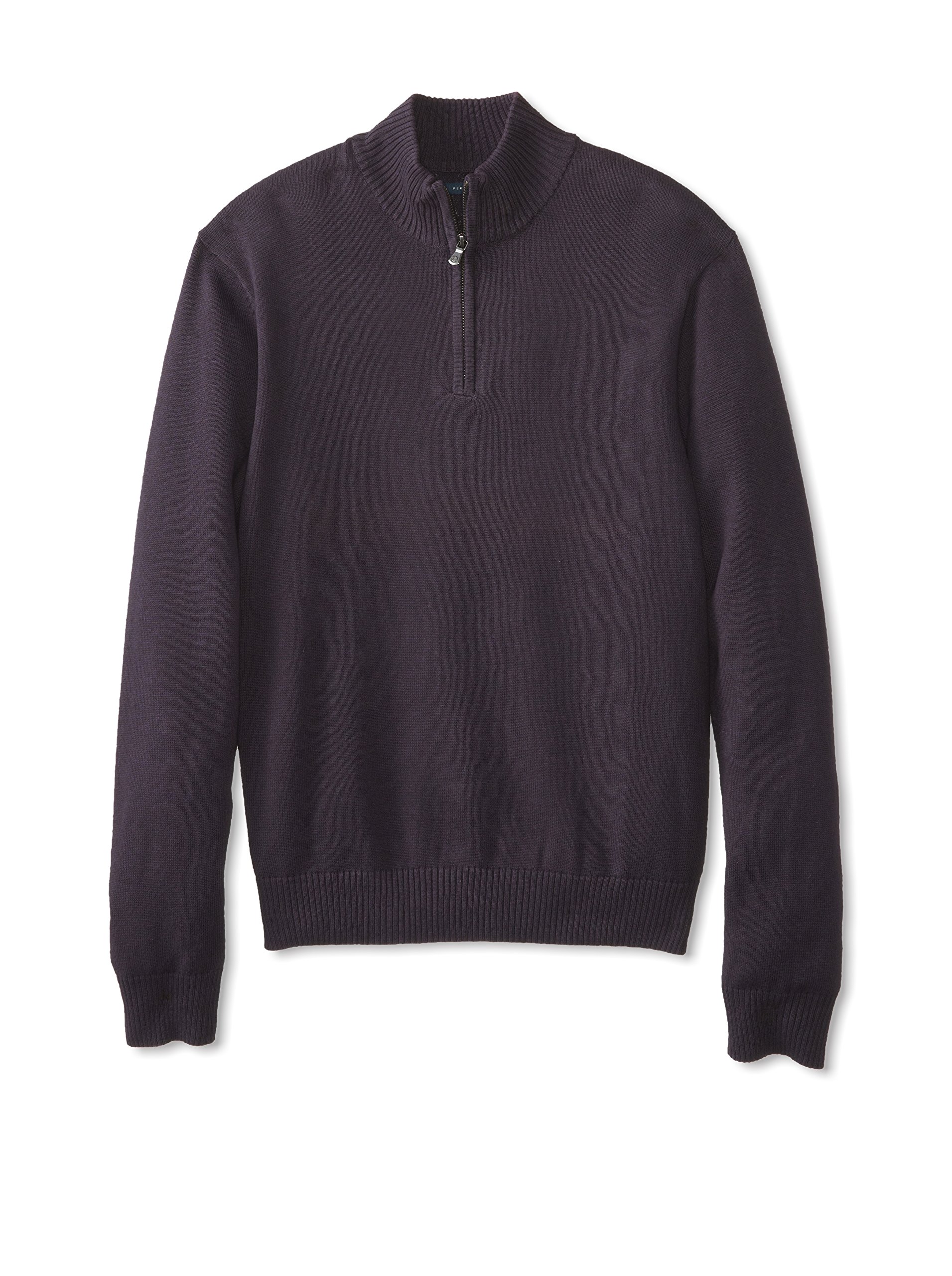 Perry Ellis Men's Quarter-Zip Mock-Neck Sweater
