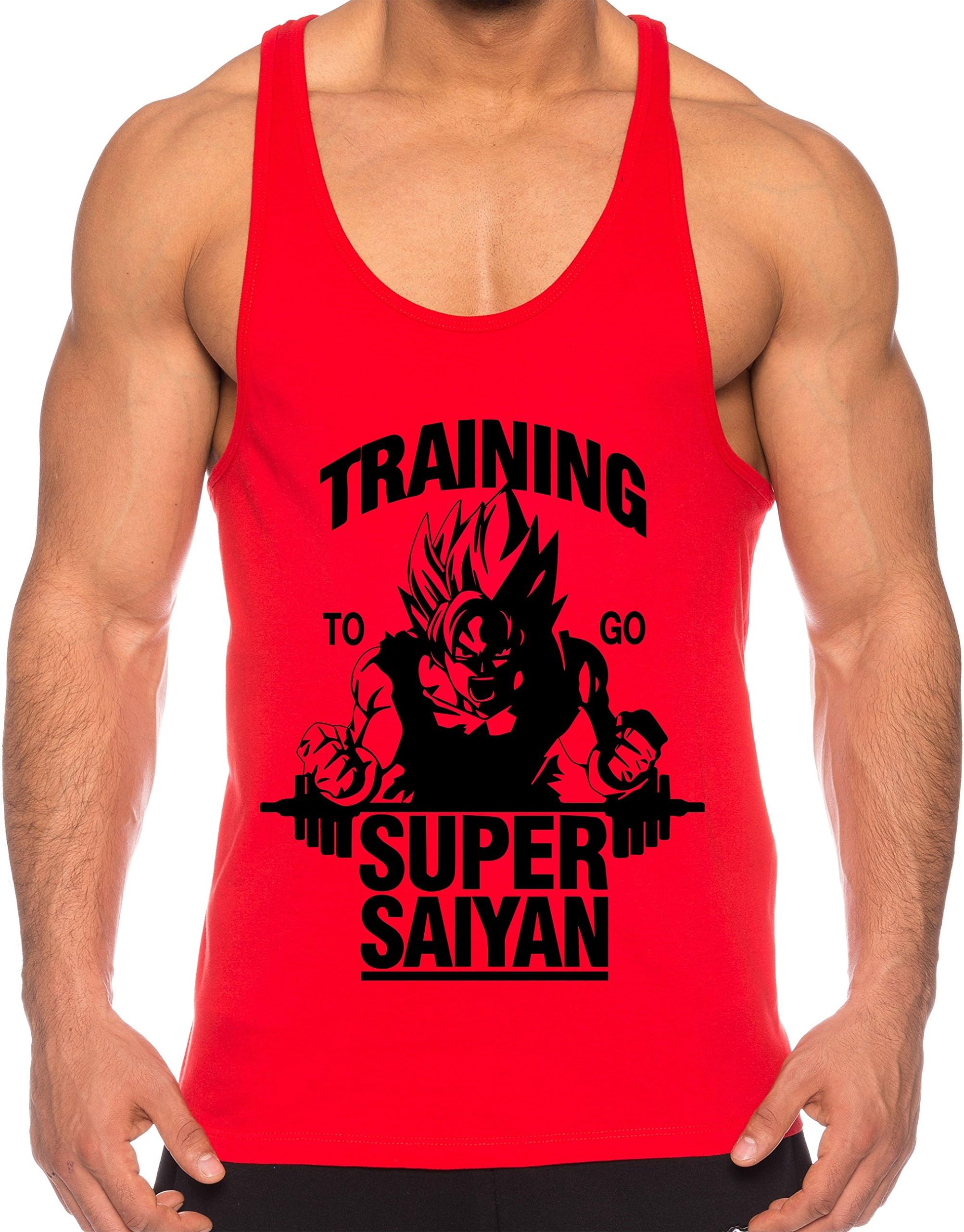 Goku Super Saiyan Men's Tank Top One Goku Dragon Master Son Ball Vegeta Turtle Roshi Piece Gym