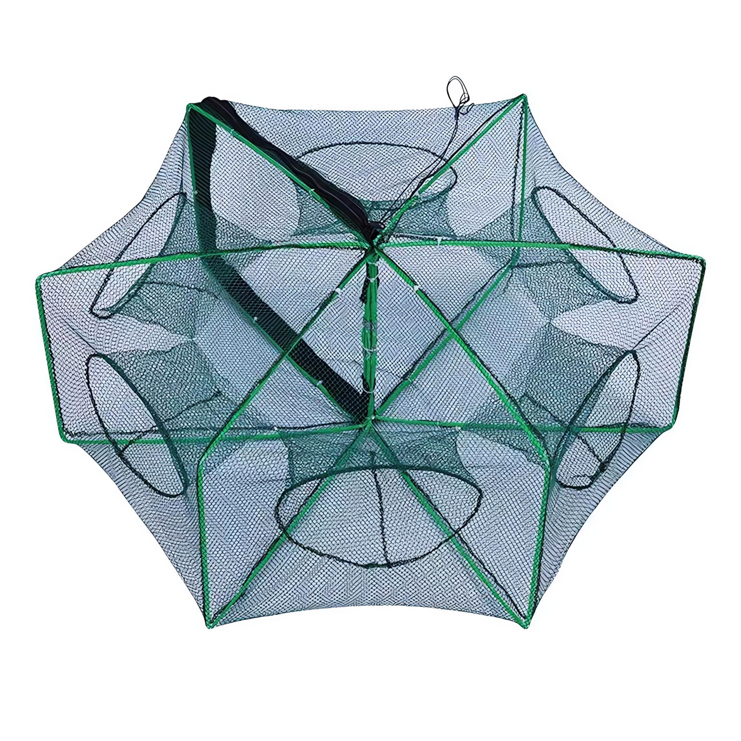 Foldable Bait Trap Fishing Net - Hand Cast Cage for Catching Fish Shrimp Crab Crawfish