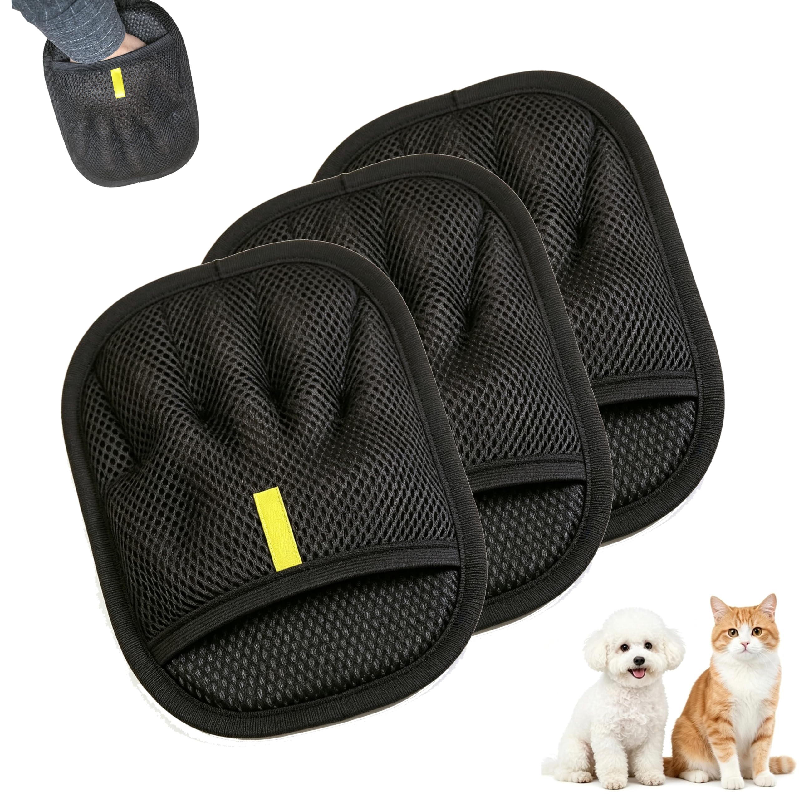 TAIRUNF Reusable Pet Hair Remover Glove, Electrostatic Pet Hair Remover Tool for Clothes,…